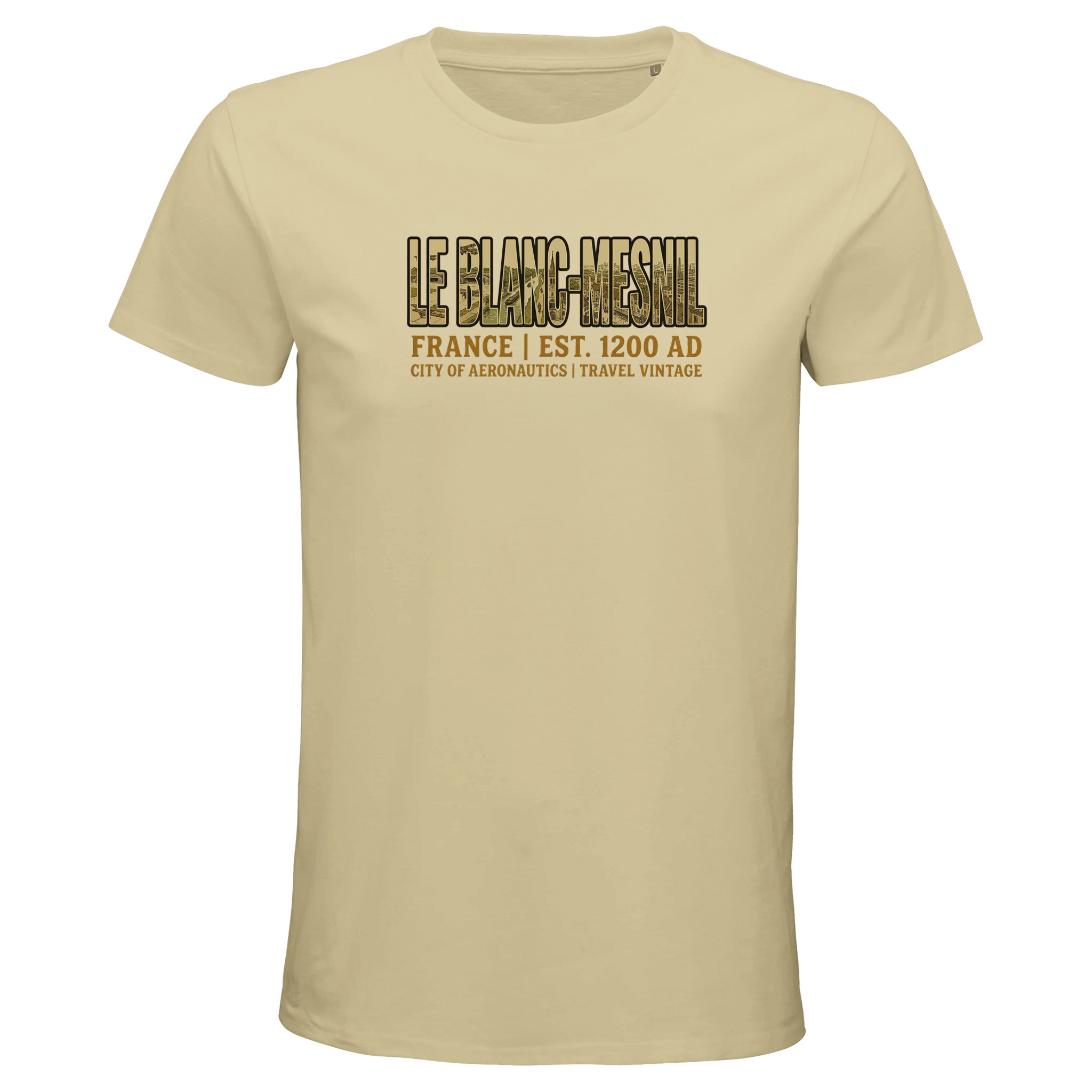 T-shirt Le Blanc-Mesnil homme bio ajusté ville T-shirt Le Blanc-Mesnil homme bio ajusté ville