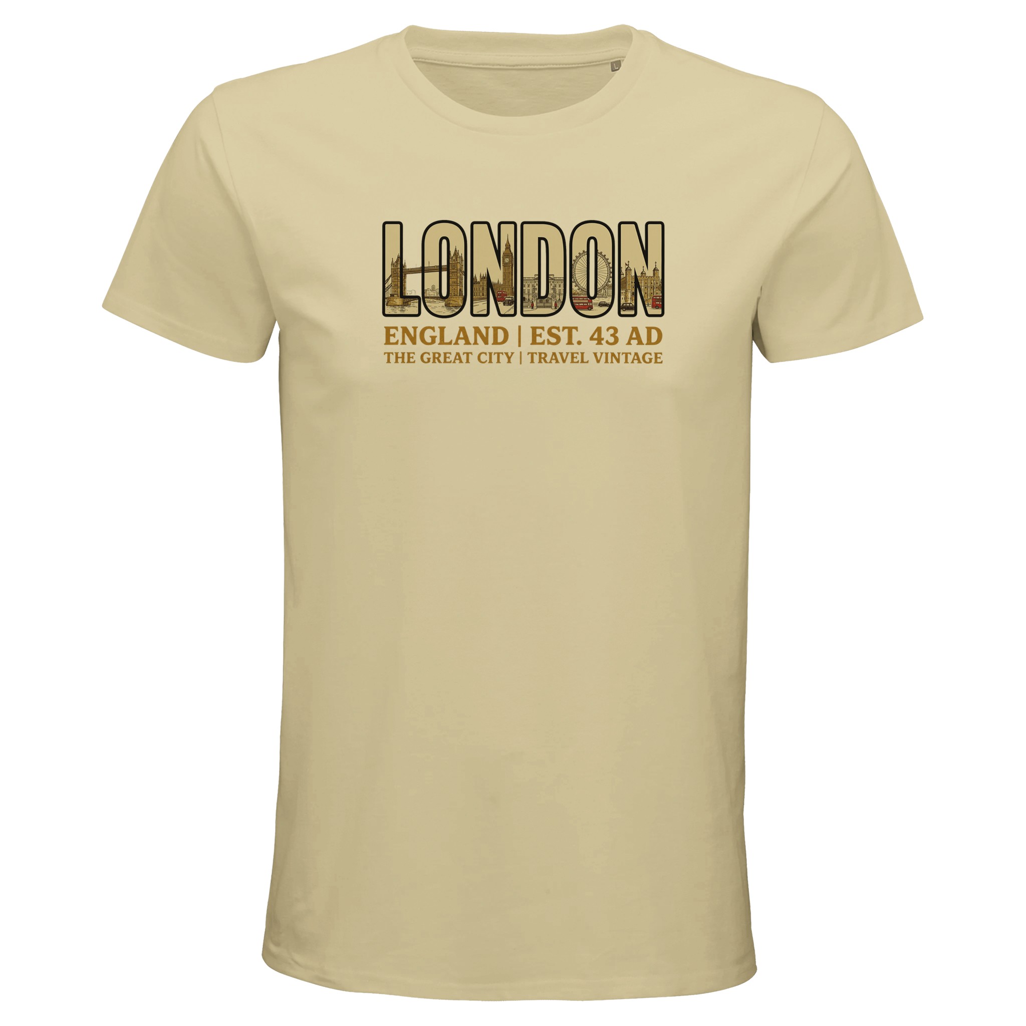T-shirt London homme bio ajusté T-shirt London homme bio ajusté