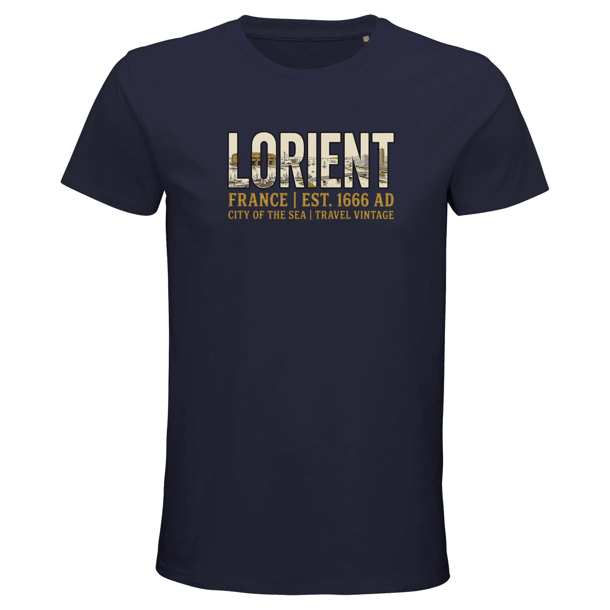 T-shirt Lorient homme bio ajusté T-shirt Lorient homme bio ajusté