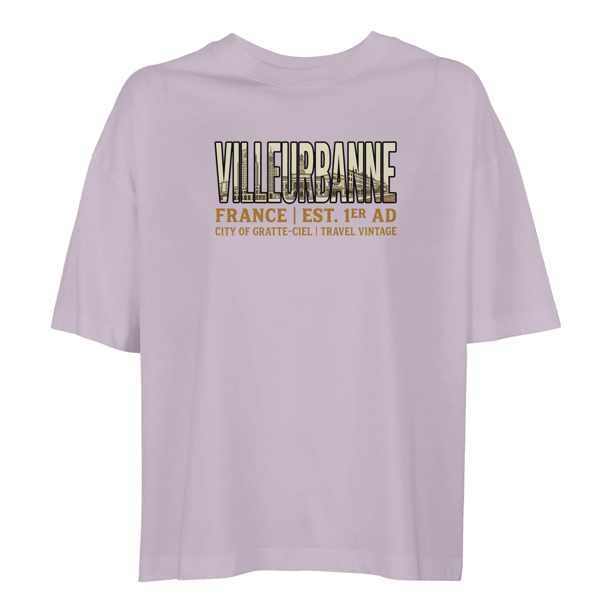 T-shirt Villeurbanne femme ample coton bio T-shirt Villeurbanne femme ample coton bio