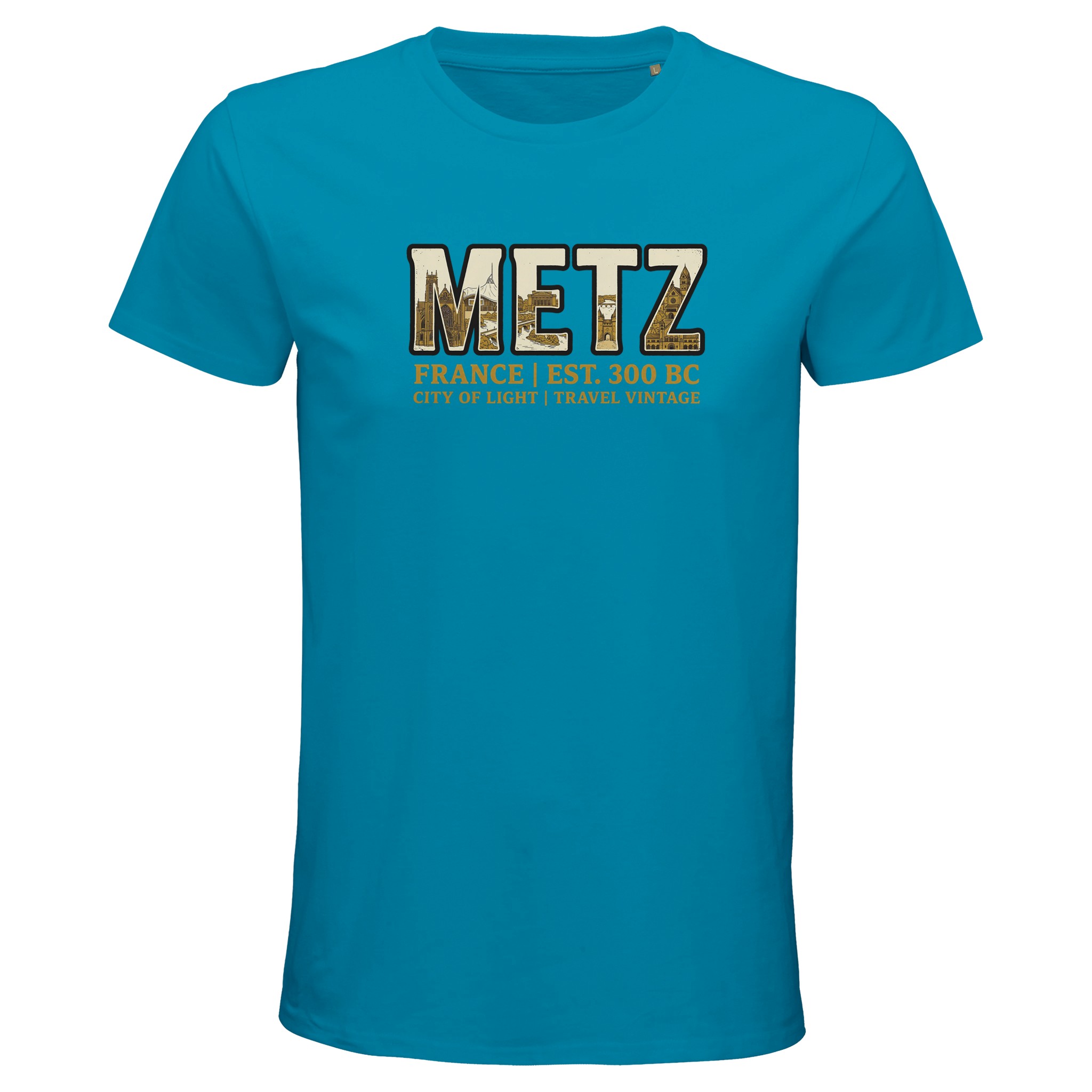 T-shirt Metz homme bio ajusté | Ville de Metz T-shirt Metz homme bio ajusté | Ville de Metz