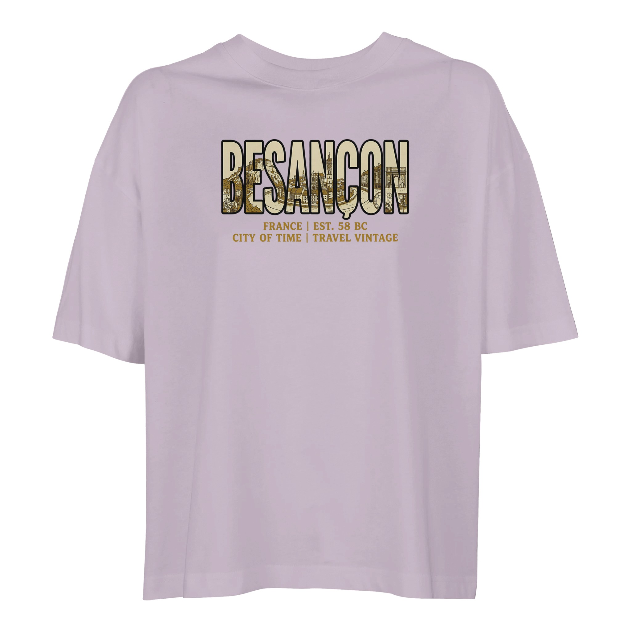 T-shirt Besançon femme ample coton bio conversion T-shirt Besançon femme ample coton bio conversion