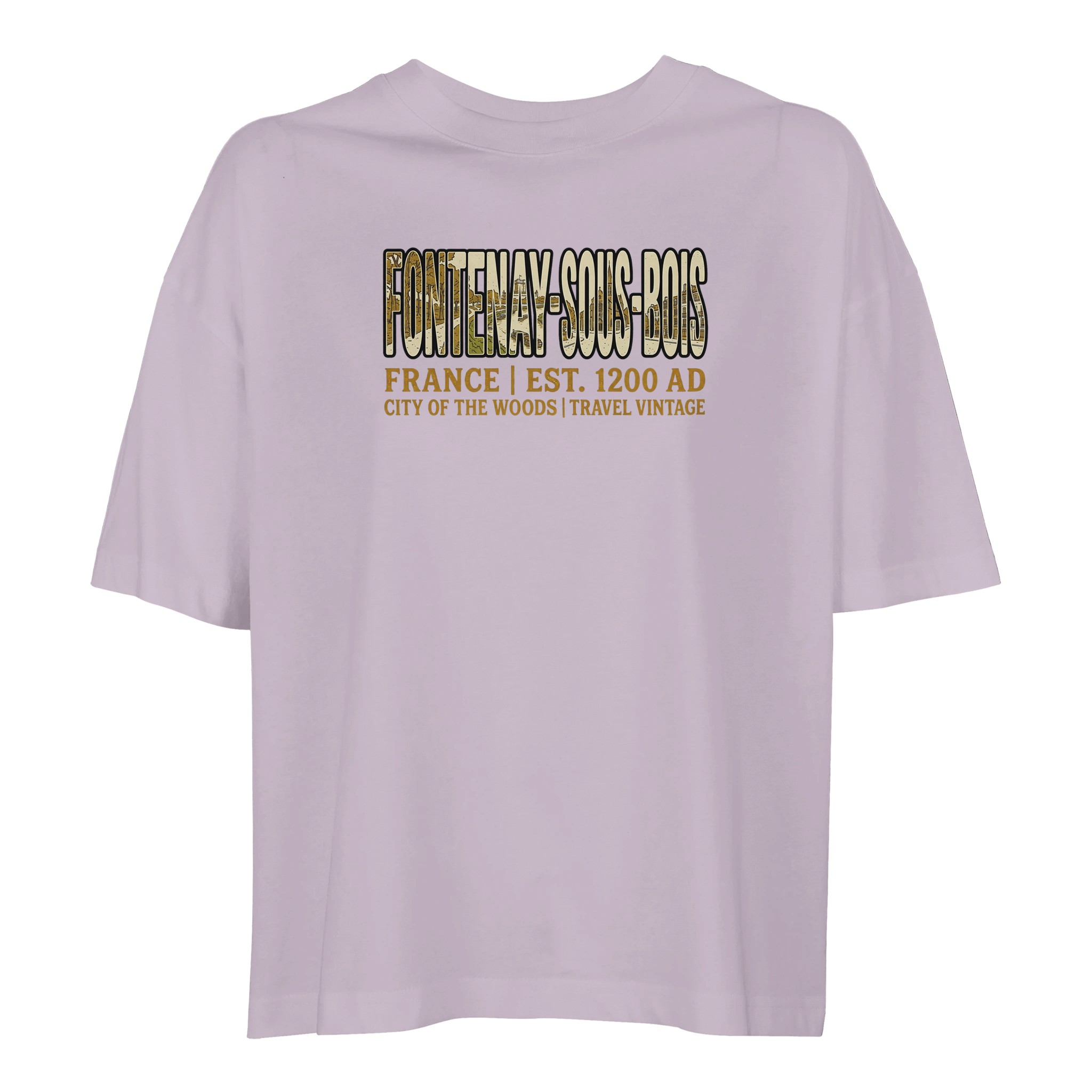 T-shirt Fontenay-sous-Bois femme ample coton bio T-shirt Fontenay-sous-Bois femme ample coton bio