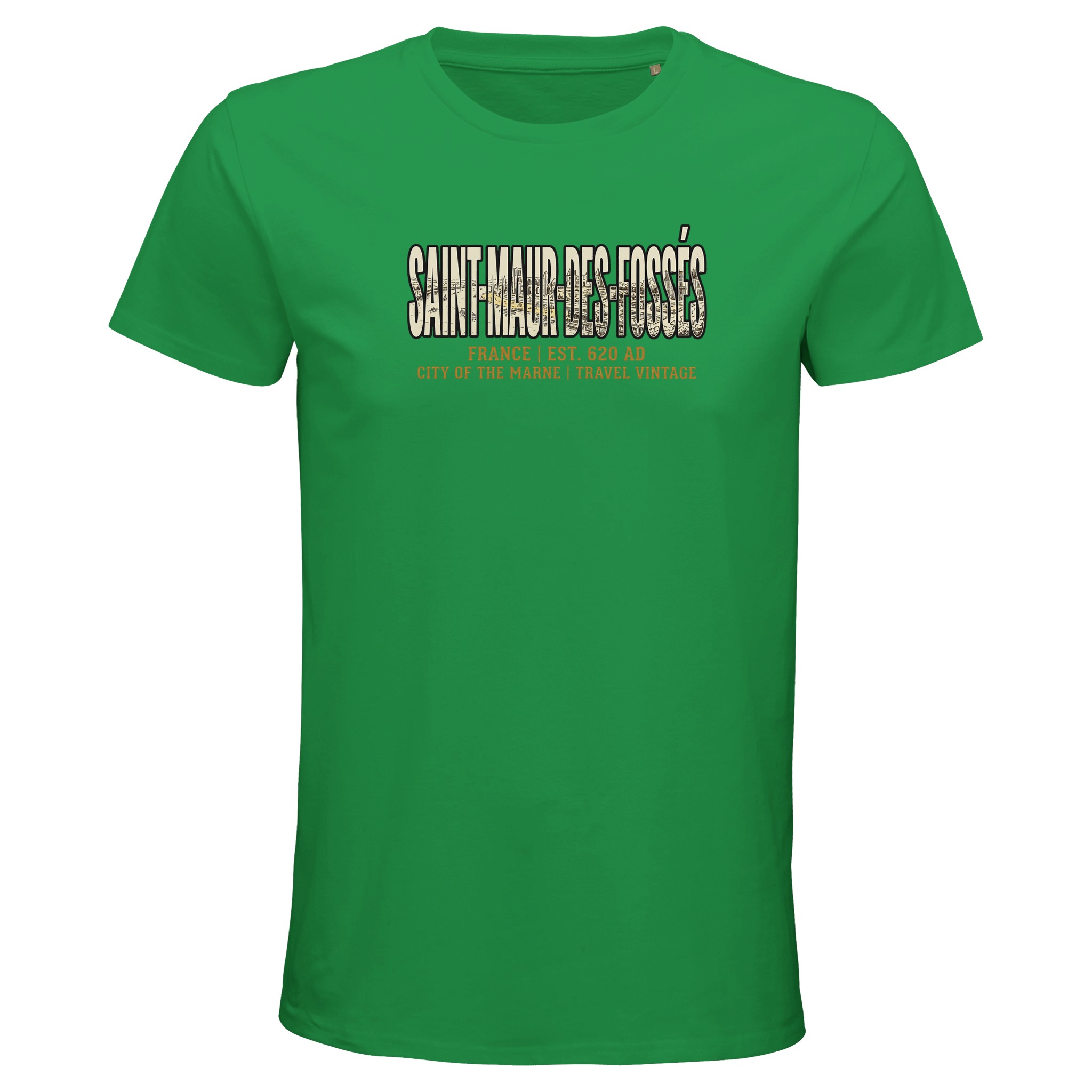 T-shirt Saint-Maur-des-Fossés homme bio ajusté T-shirt Saint-Maur-des-Fossés homme bio ajusté