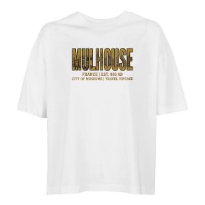 T-shirt Mulhouse femme ample coton bio ville française T-shirt Mulhouse femme ample coton bio ville française