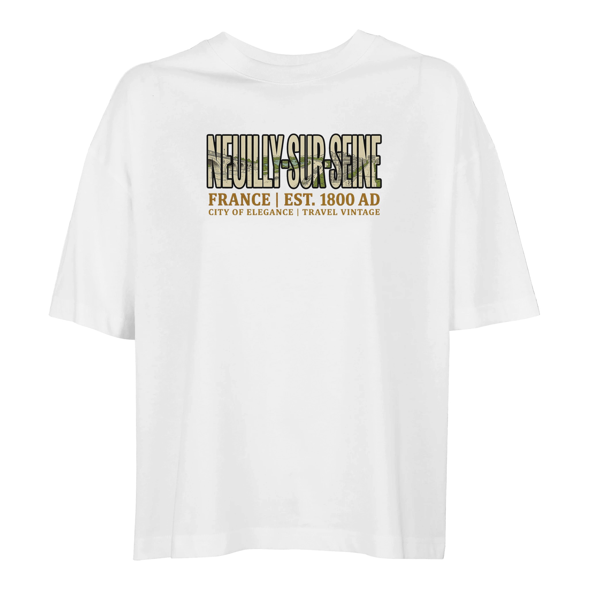 T-shirt Neuilly-sur-Seine femme ample coton bio T-shirt Neuilly-sur-Seine femme ample coton bio