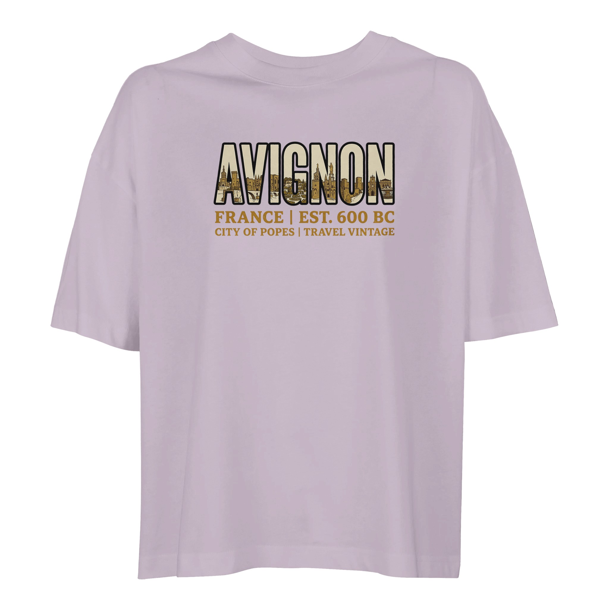 T-shirt Avignon femme ample coton bio ville T-shirt Avignon femme ample coton bio ville