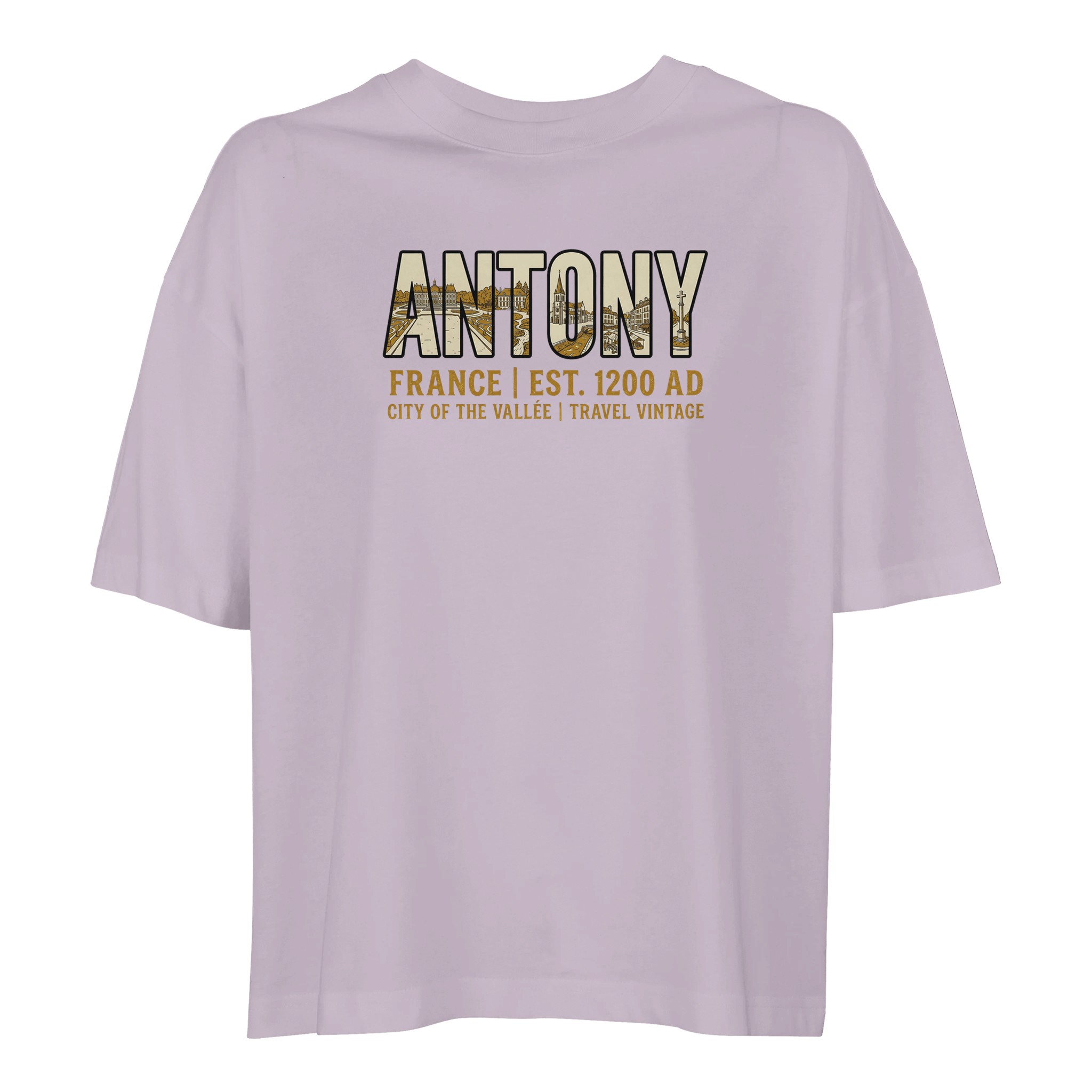 T-shirt Antony femme ample coton bio ville française T-shirt Antony femme ample coton bio ville française