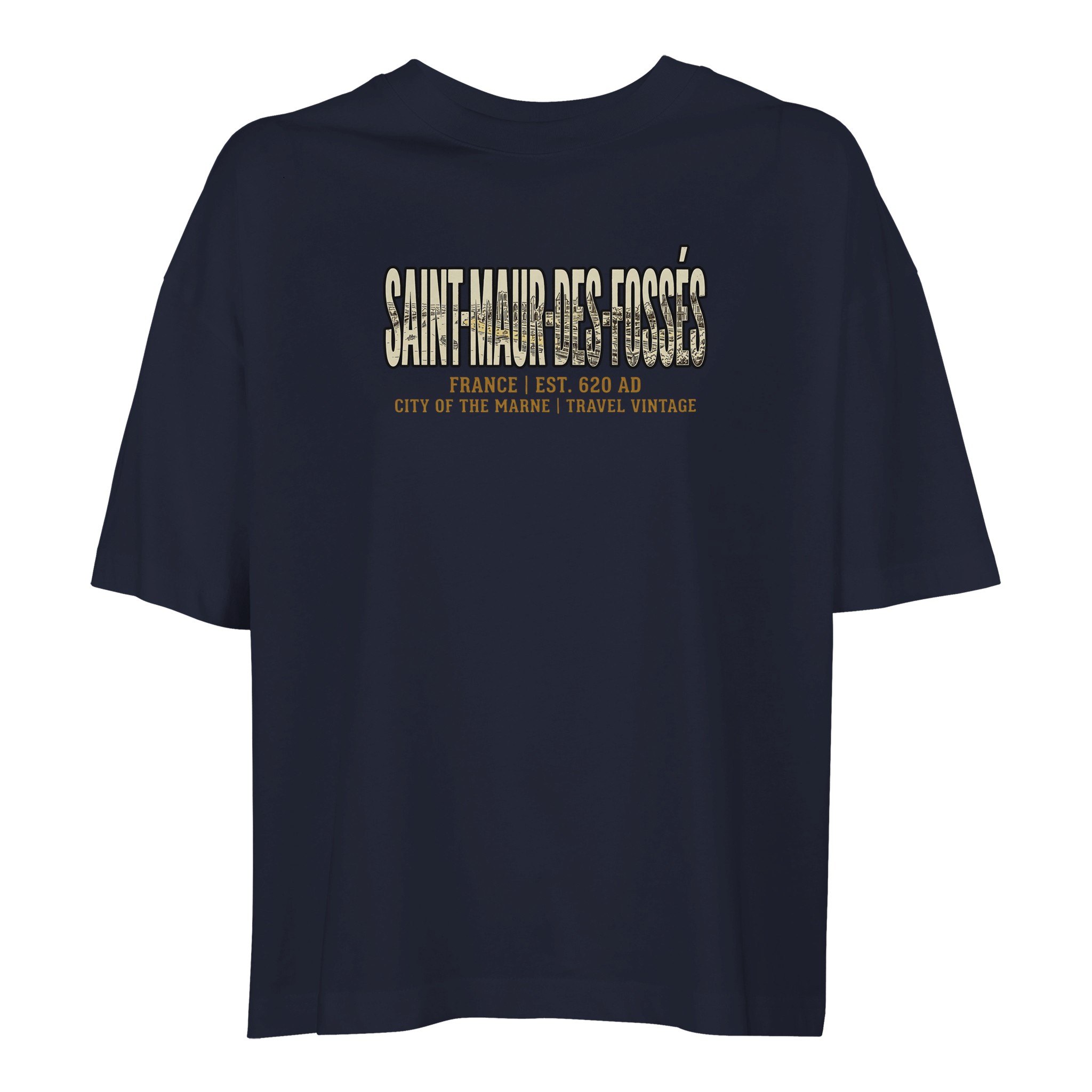 T-shirt Saint-Maur-des-Fossés femme ample coton bio T-shirt Saint-Maur-des-Fossés femme ample coton bio