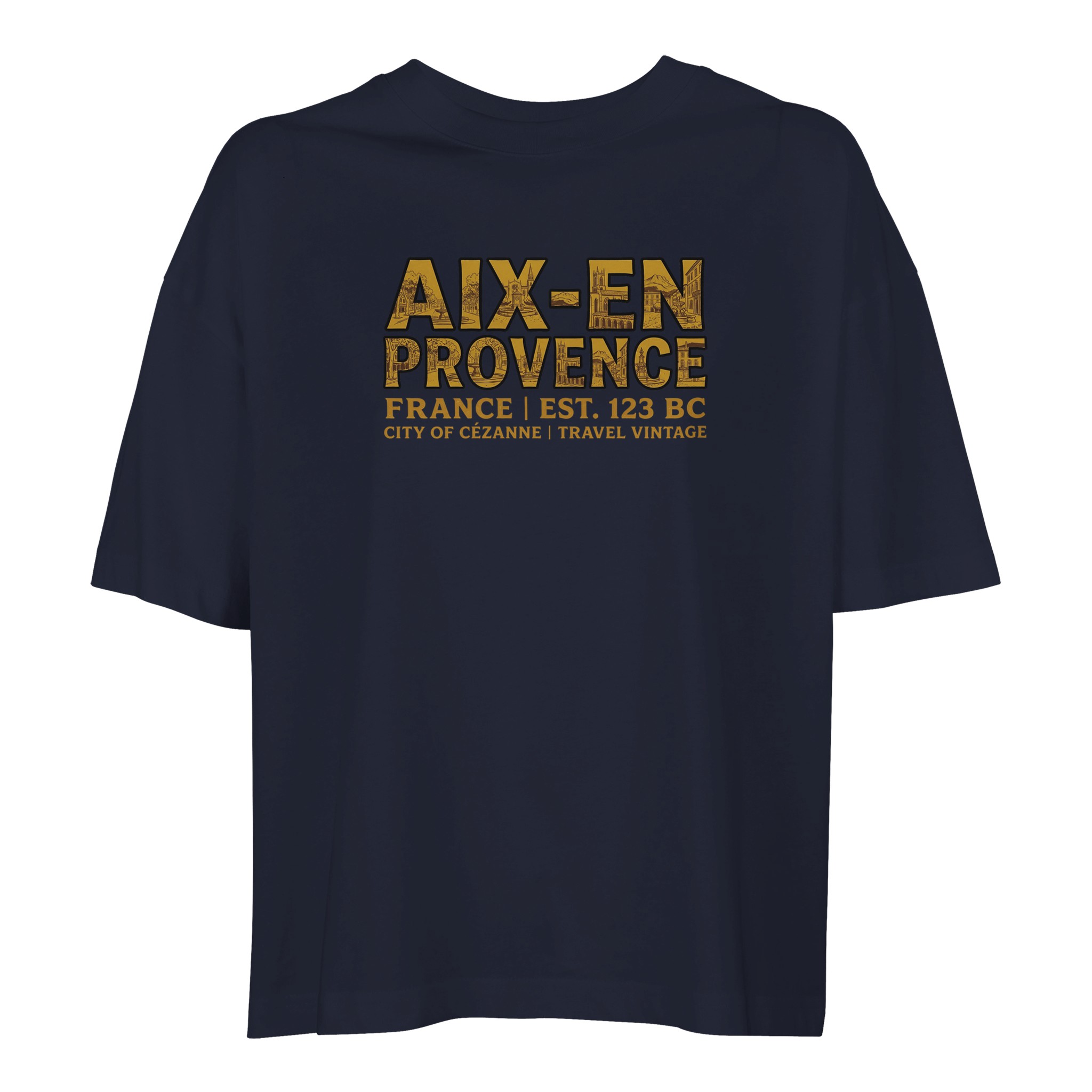T-shirt Aix-en-Provence femme ample coton bio T-shirt Aix-en-Provence femme ample coton bio