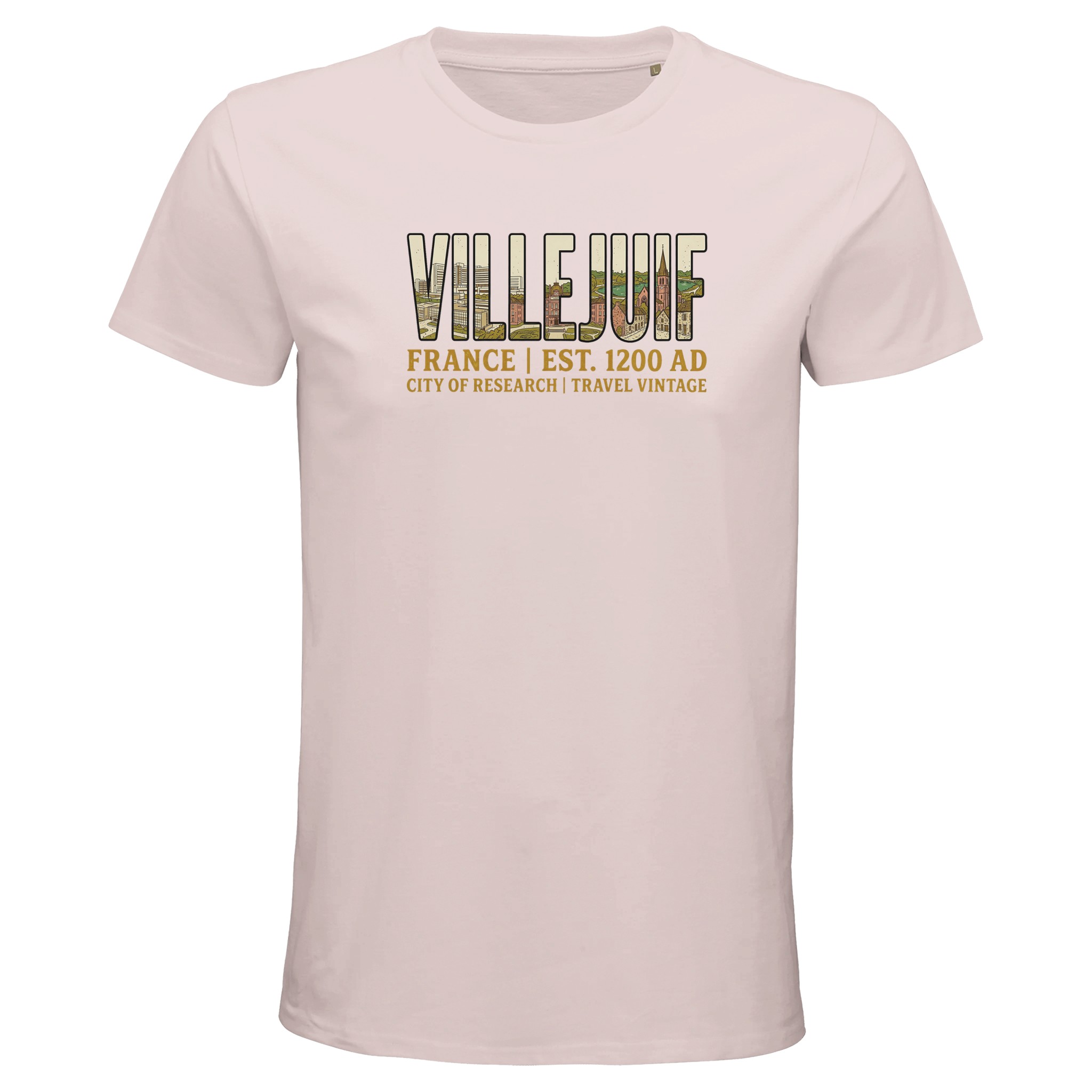 T-shirt Villejuif homme bio ajusté T-shirt Villejuif homme bio ajusté
