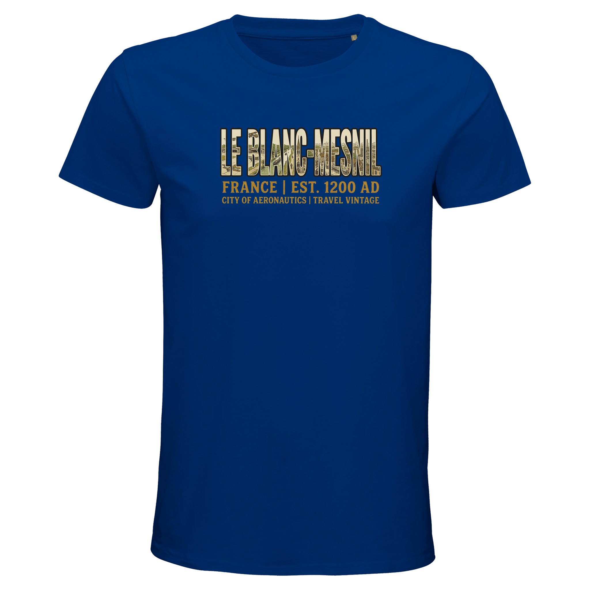 T-shirt Le Blanc-Mesnil homme bio ajusté ville T-shirt Le Blanc-Mesnil homme bio ajusté ville