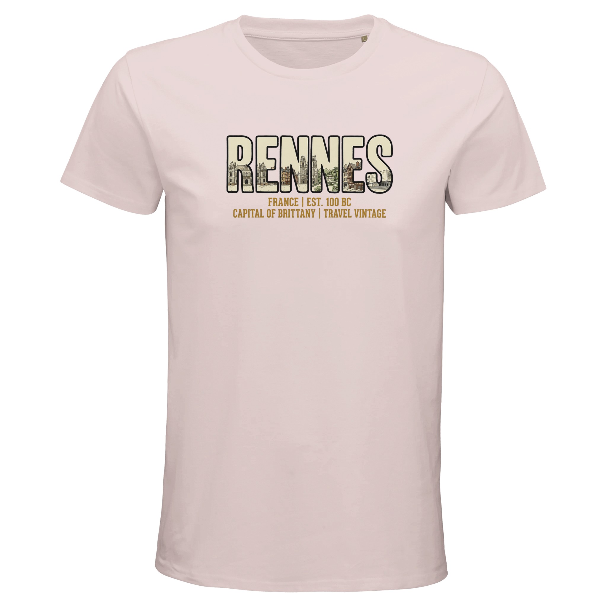 T-shirt Rennes homme bio ajusté urbain et éthique T-shirt Rennes homme bio ajusté urbain et éthique