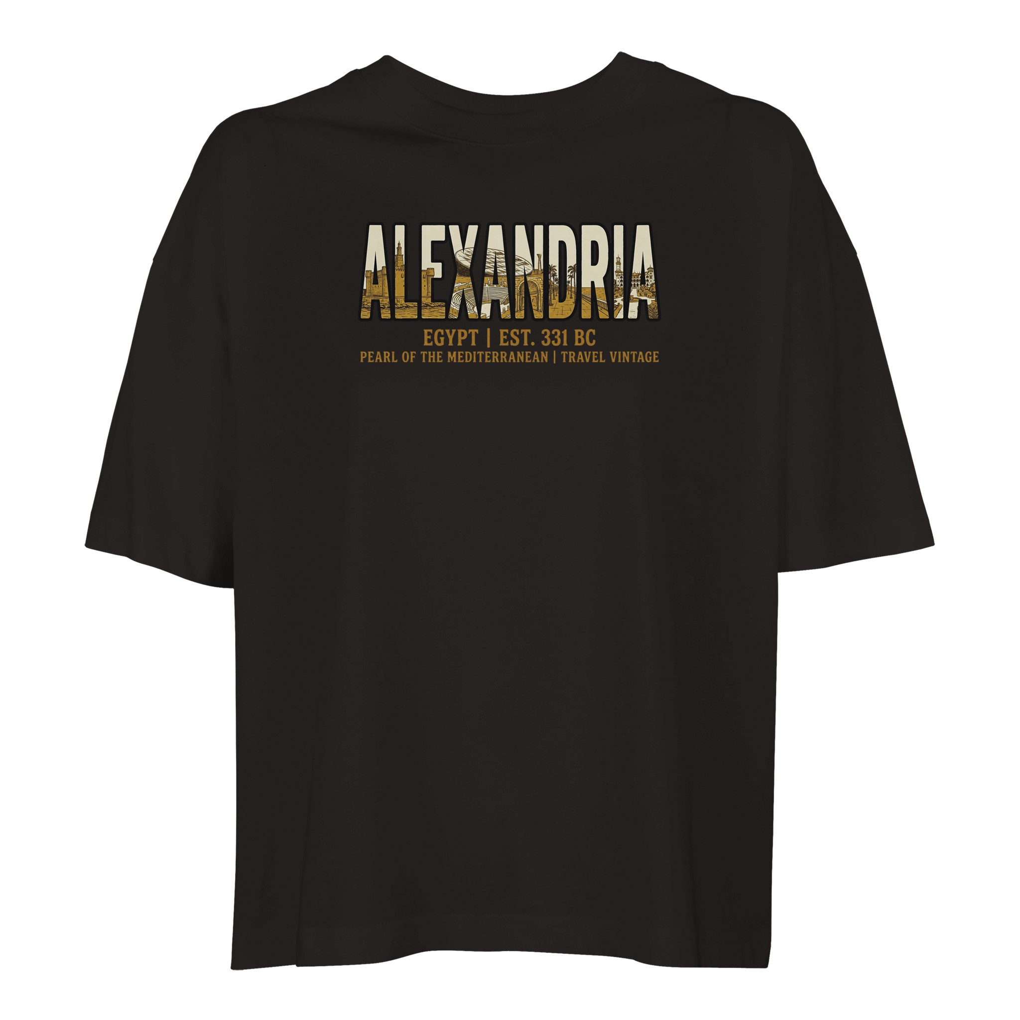 T-shirt Alexandrie femme ample coton bio T-shirt Alexandrie femme ample coton bio, coloris Deep Black
