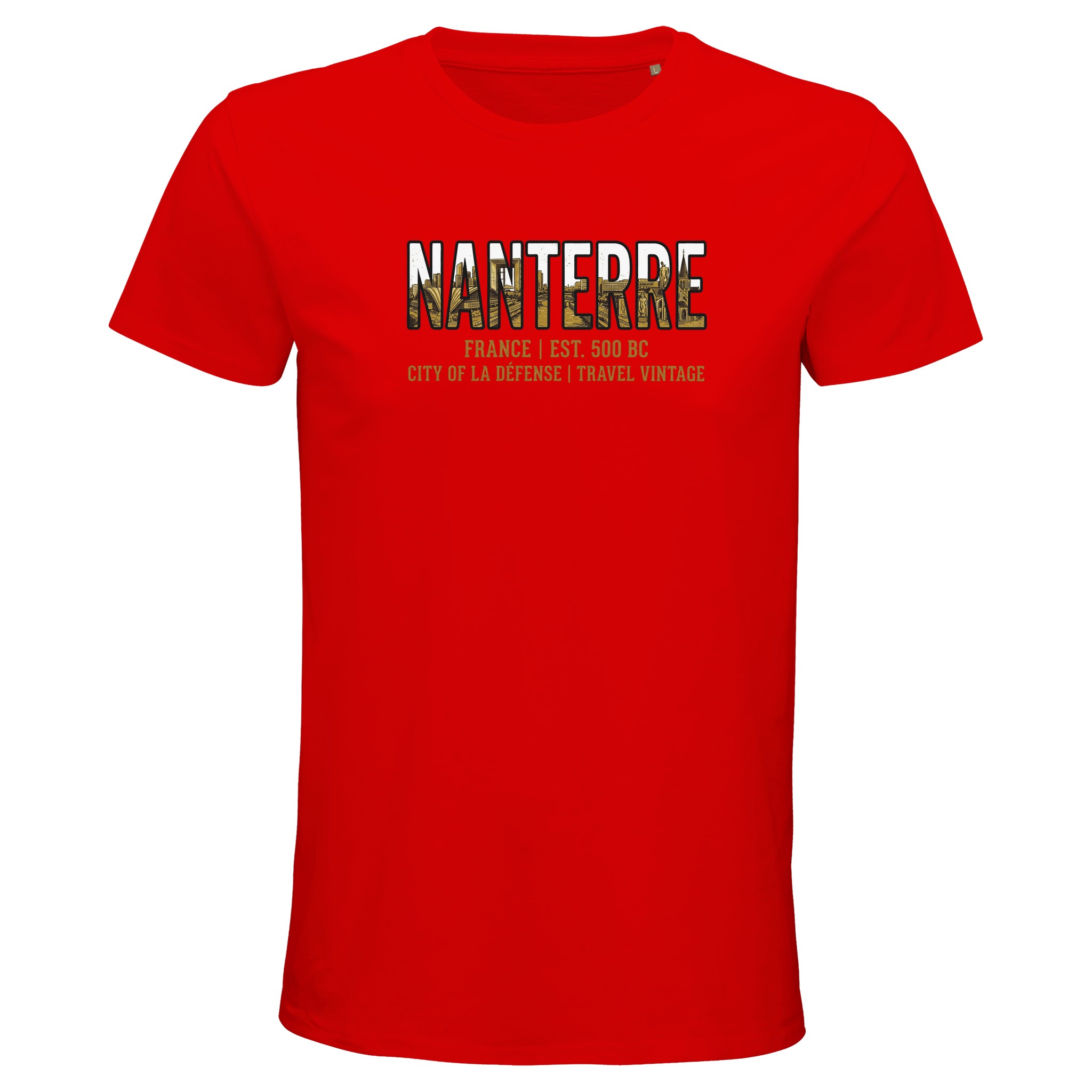 T-shirt Nanterre homme bio ajusté coton premium T-shirt Nanterre homme bio ajusté coton premium