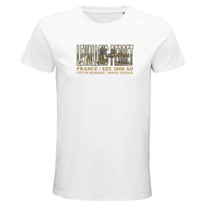 T-shirt Levallois-Perret homme bio ajusté ville T-shirt Levallois-Perret homme bio ajusté ville