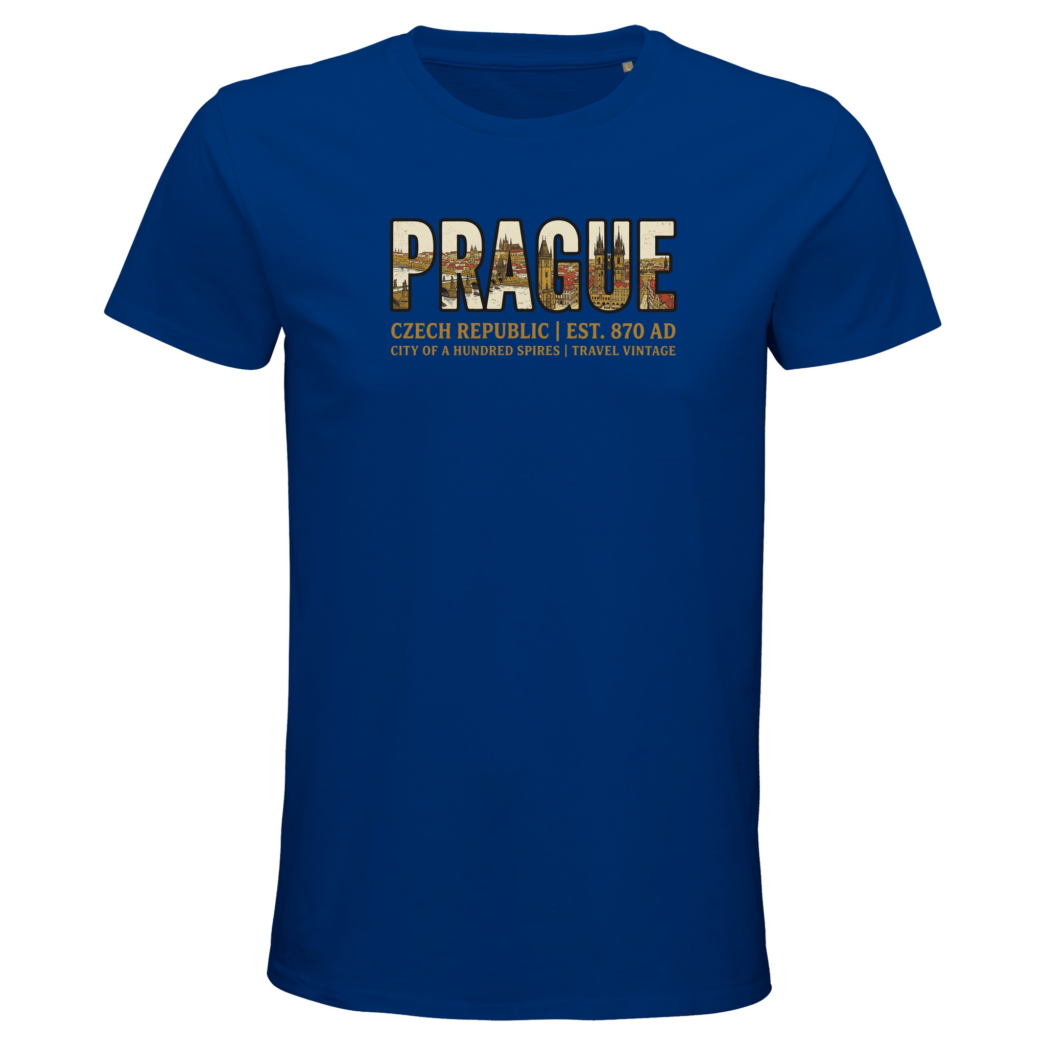 T-shirt Prague homme bio ajusté T-shirt Prague homme bio ajusté, coloris Royal Blue