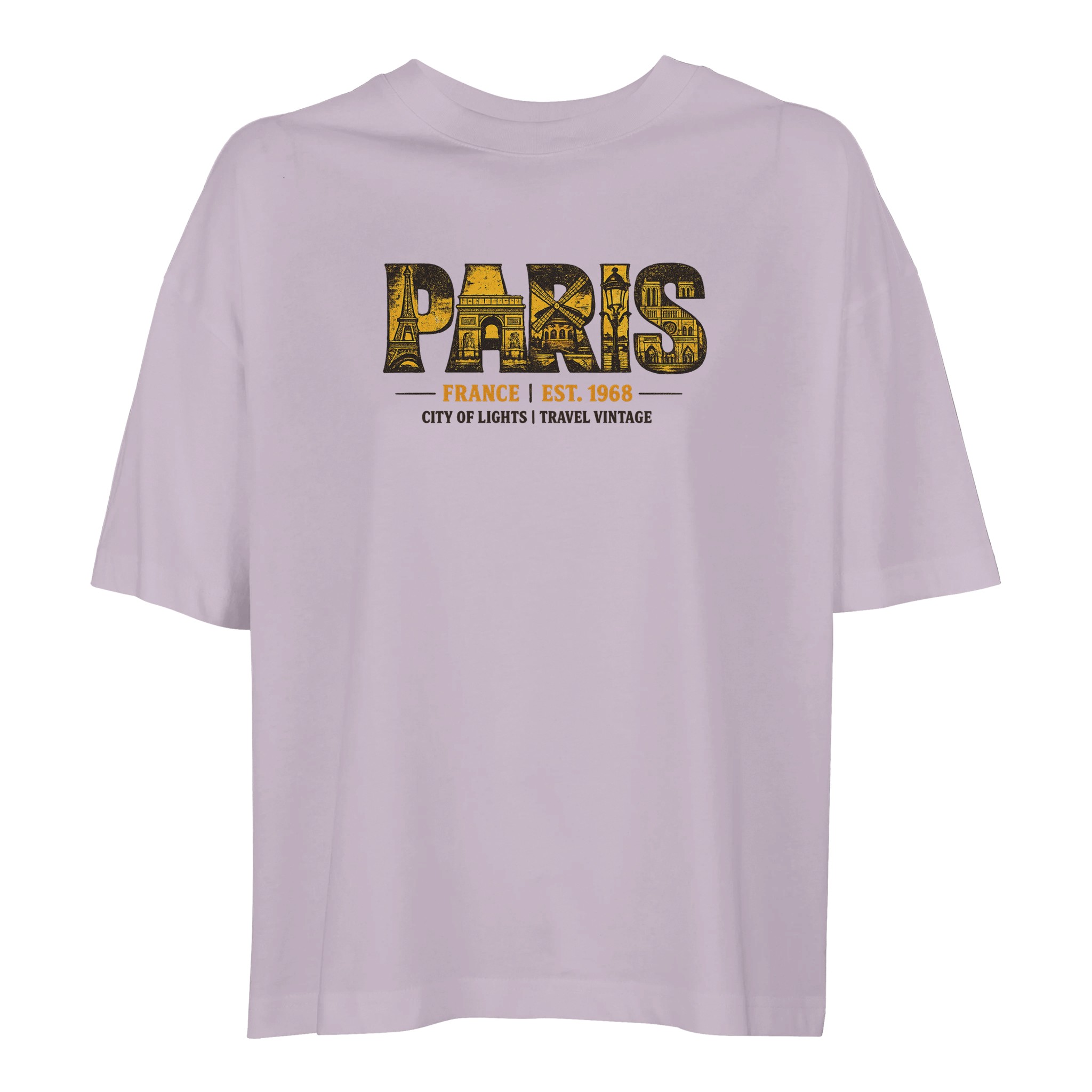 T-shirt Paris femme ample coton bio en conversion T-shirt Paris femme ample coton bio en conversion