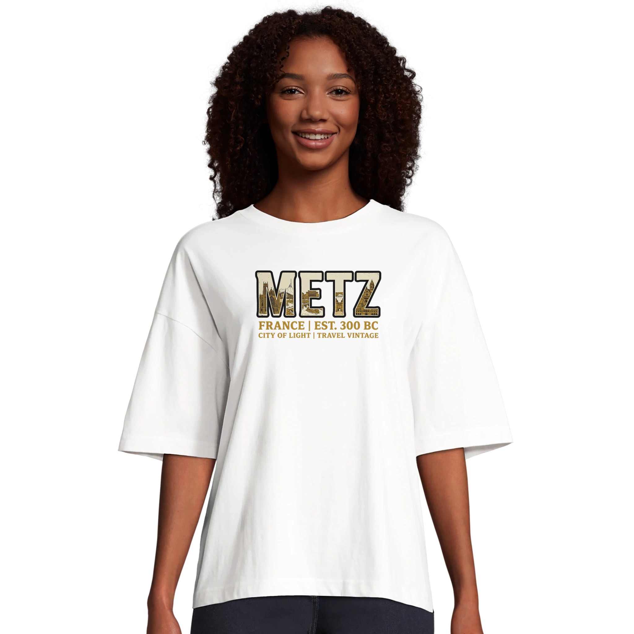 T-shirt Metz femme ample coton bio conversion T-shirt Metz femme ample coton bio conversion