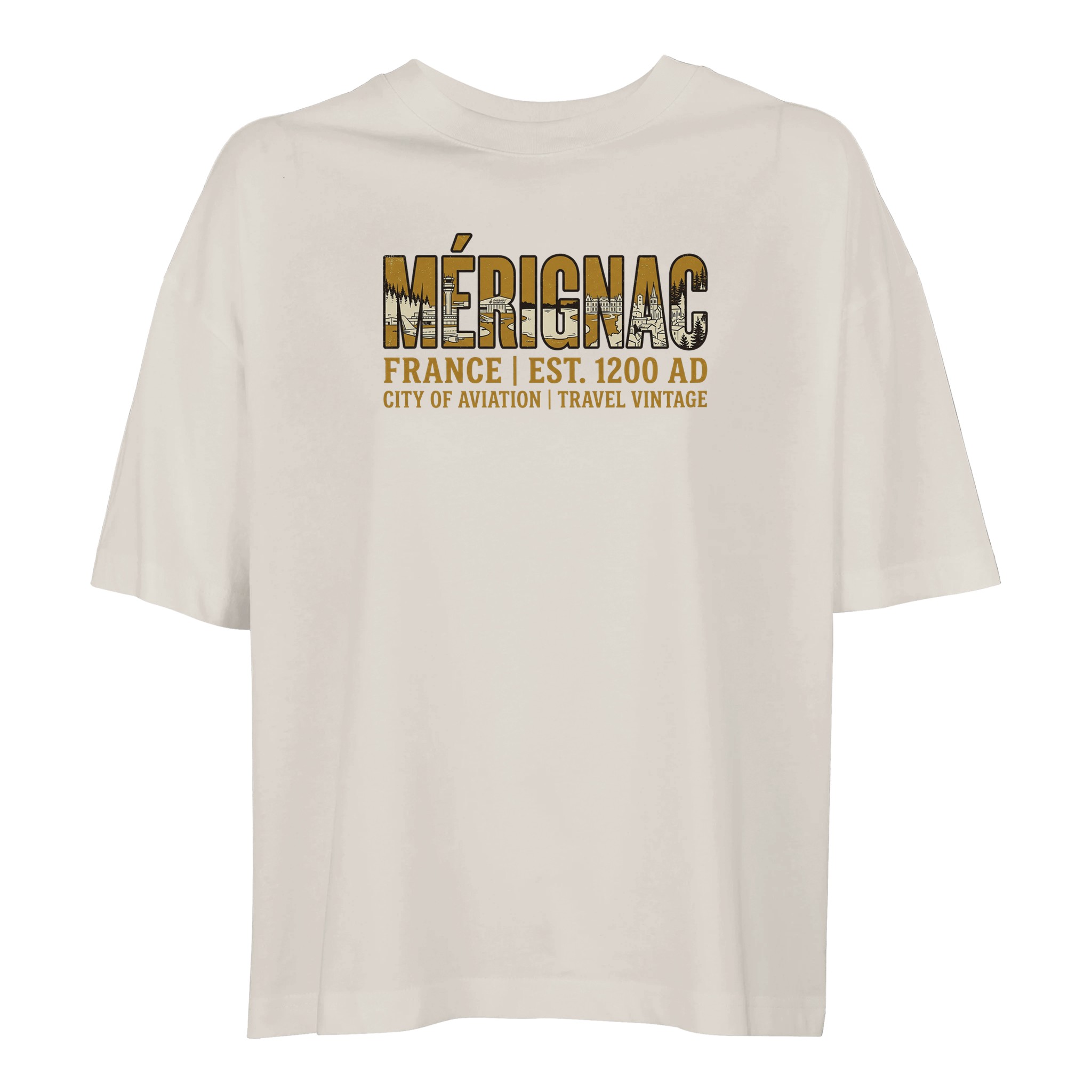 T-shirt Mérignac femme ample coton bio éco-responsable T-shirt Mérignac femme ample coton bio éco-responsable