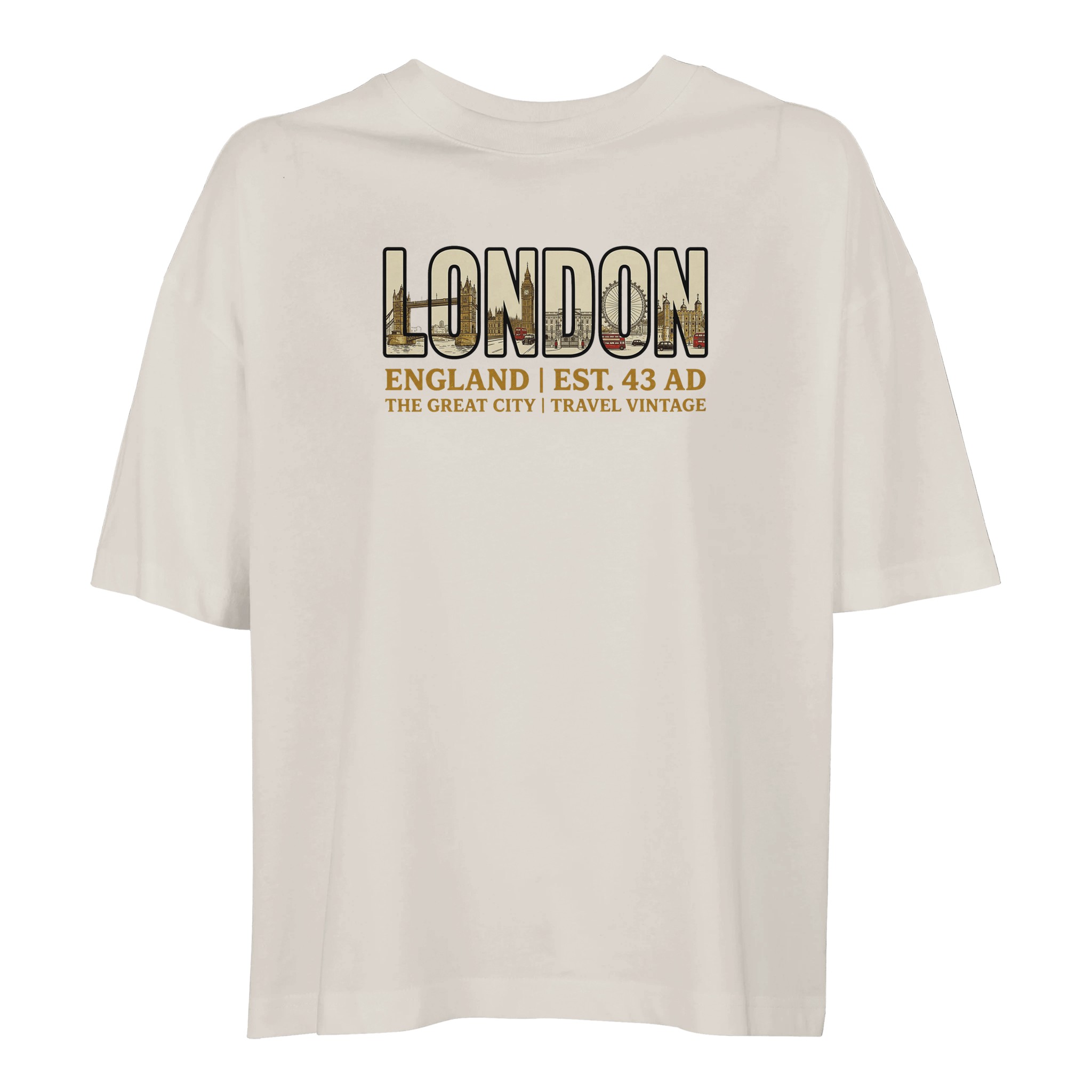 T-shirt London femme ample coton bio T-shirt London femme ample coton bio