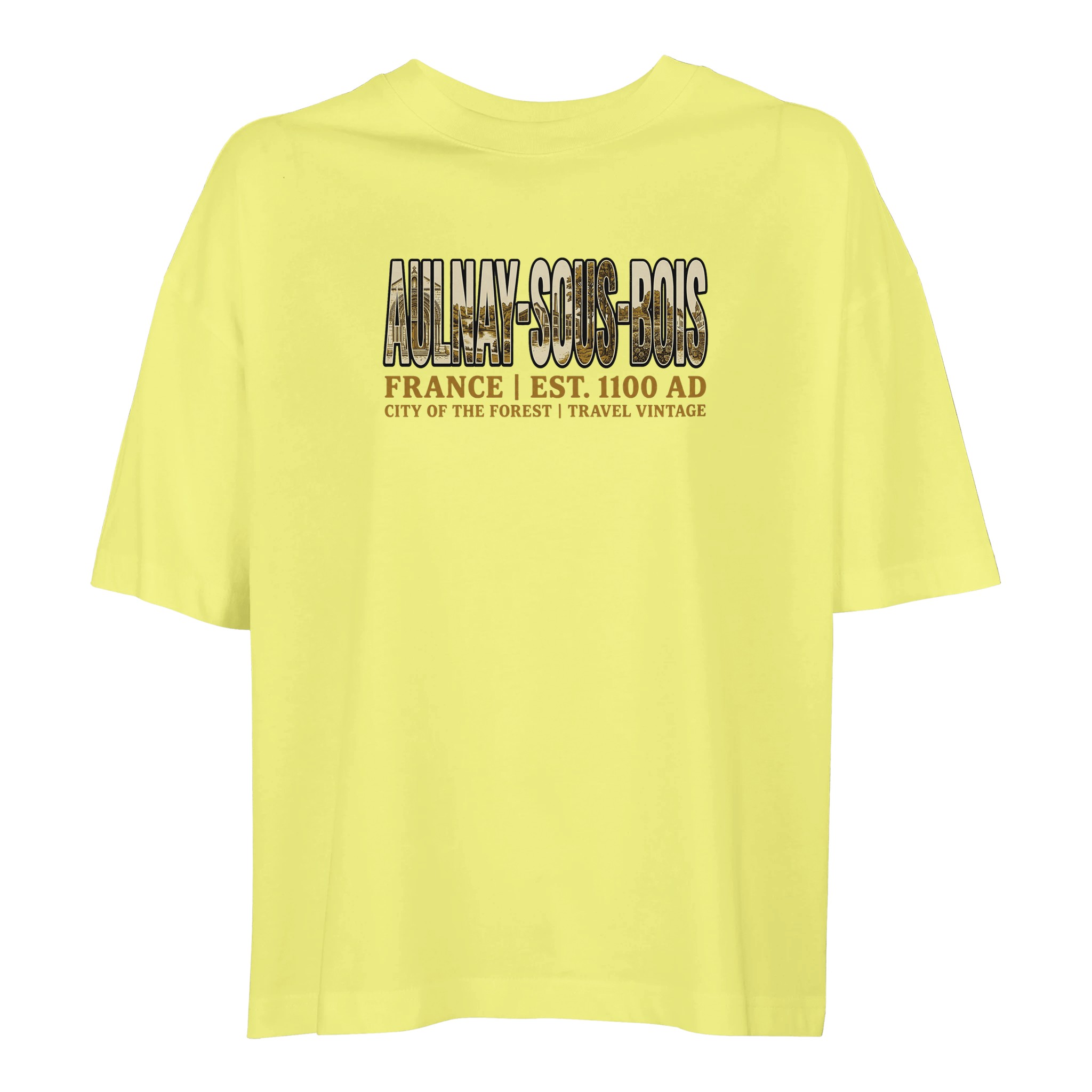 T-shirt Aulnay-sous-Bois femme ample coton bio T-shirt Aulnay-sous-Bois femme ample coton bio
