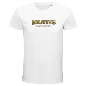 T-shirt Nantes homme bio ajusté ville française T-shirt Nantes homme bio ajusté ville française