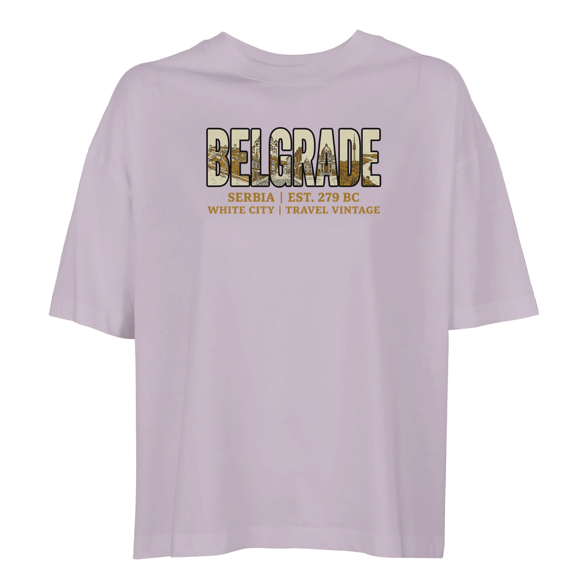 T-shirt Belgrade femme ample coton bio T-shirt Belgrade femme ample coton bio, coloris lilak