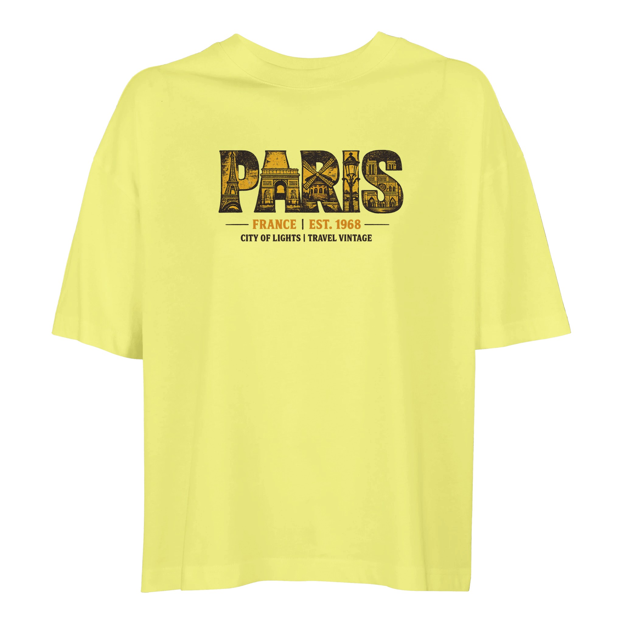 T-shirt Paris femme ample coton bio en conversion T-shirt Paris femme ample coton bio en conversion