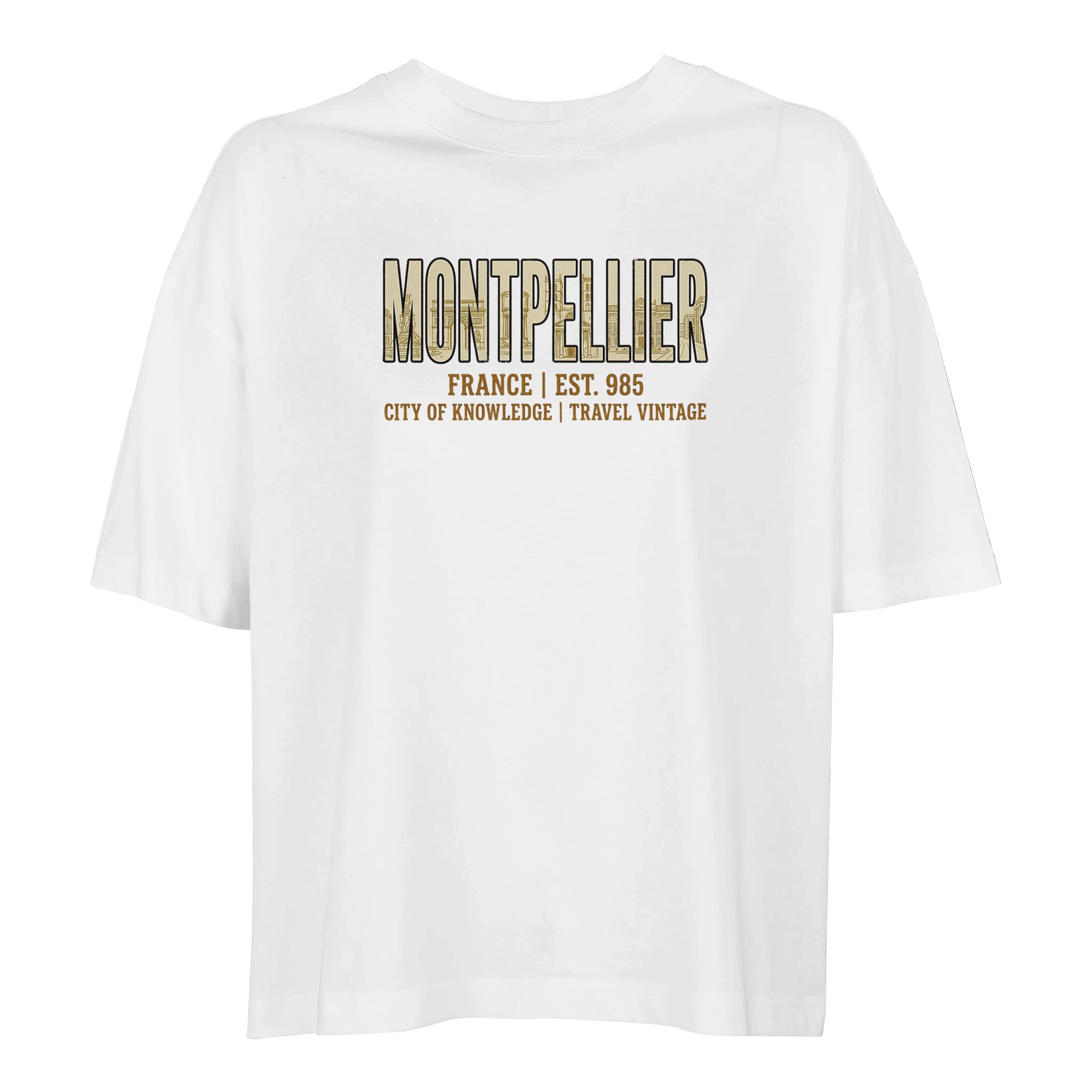 T-shirt Montpellier femme ample coton bio T-shirt Montpellier femme ample coton bio