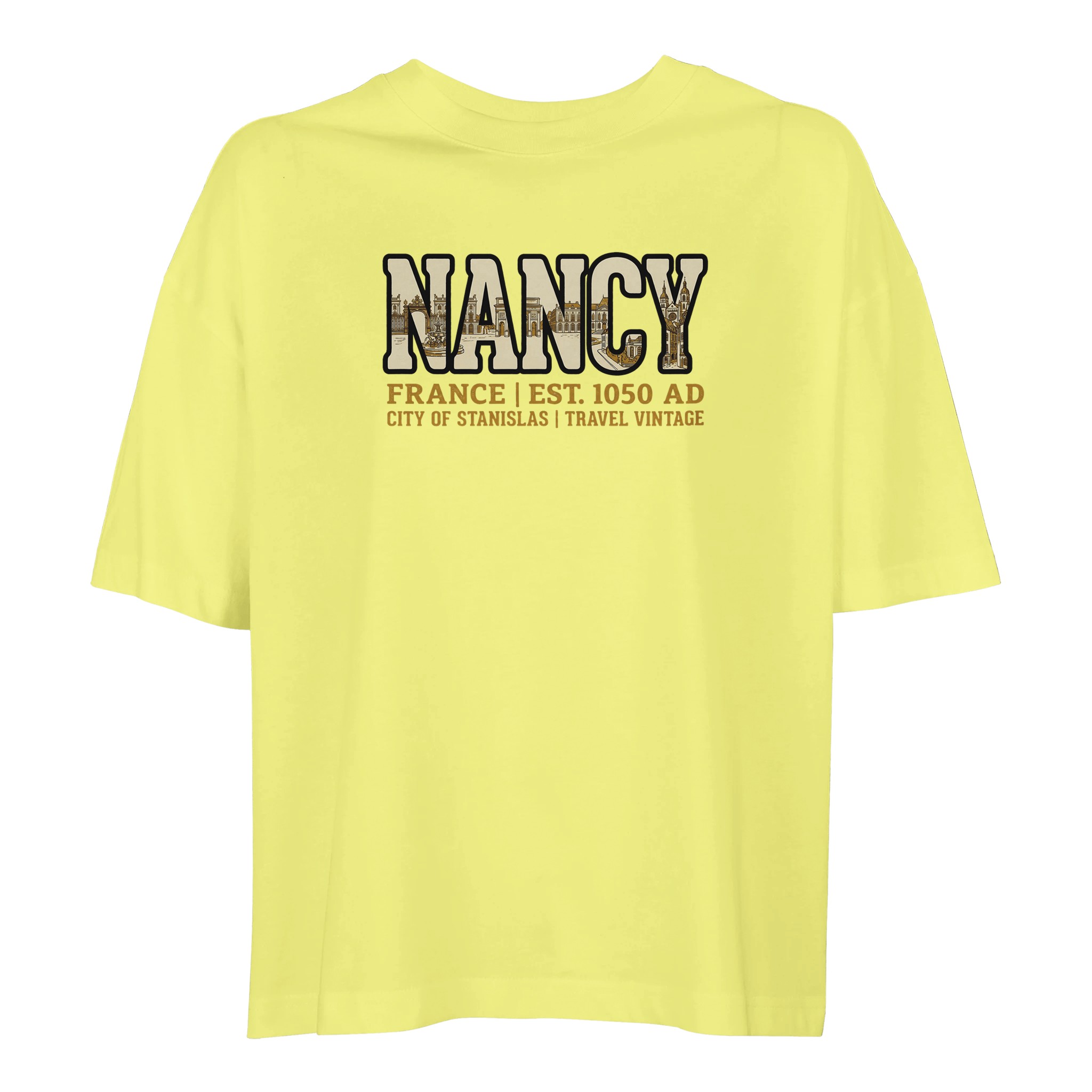 T-shirt Nancy femme ample coton bio ville française T-shirt Nancy femme ample coton bio ville française