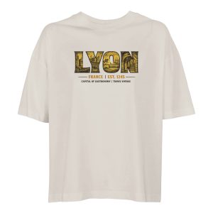 T-shirt Lyon femme ample coton bio conversion T-shirt Lyon femme ample coton bio conversion, coloris Off White