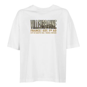 T-shirt Villeurbanne femme ample coton bio T-shirt Villeurbanne femme ample coton bio