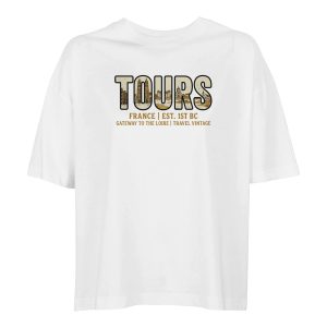 T-shirt Tours femme ample coton bio ville stylée T-shirt Tours femme ample coton bio ville stylée
