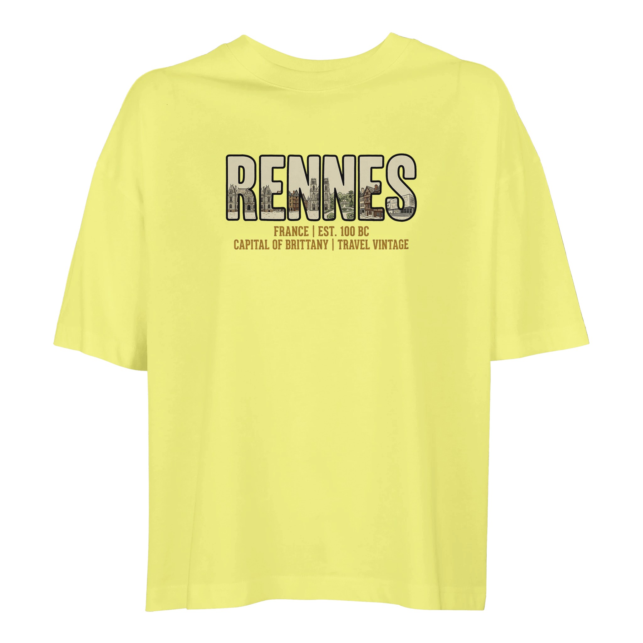 T-shirt Rennes femme ample coton bio conversion T-shirt Rennes femme ample coton bio conversion