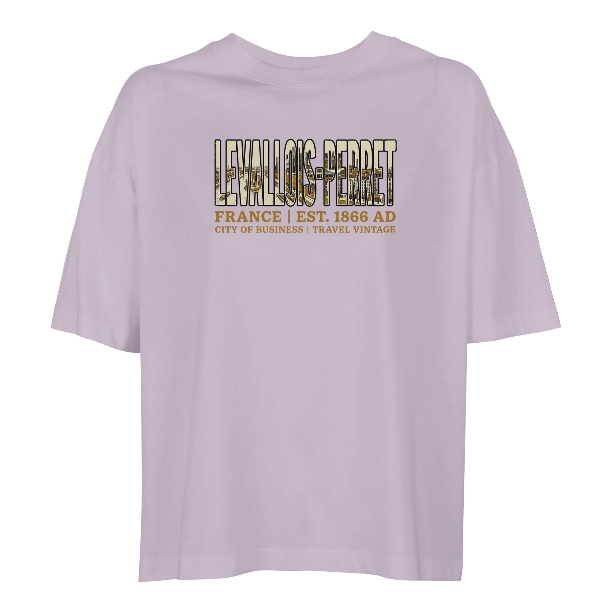 T-shirt Levallois-Perret femme ample coton bio T-shirt Levallois-Perret femme ample coton bio