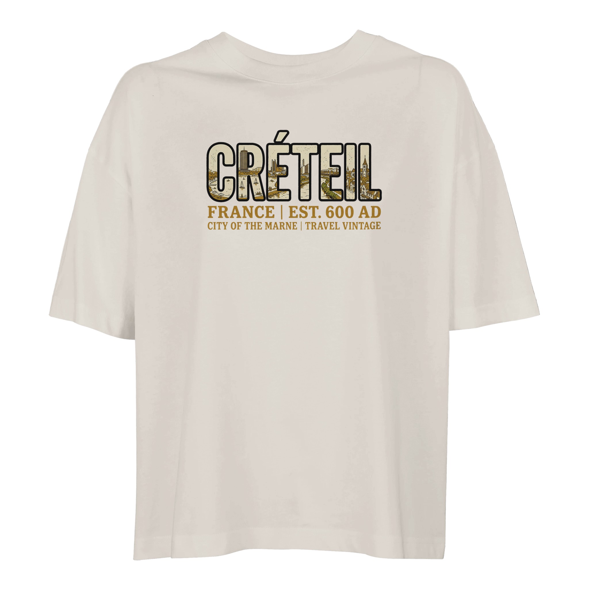 T-shirt Créteil femme ample coton bio ville tendance T-shirt Créteil femme ample coton bio ville tendance