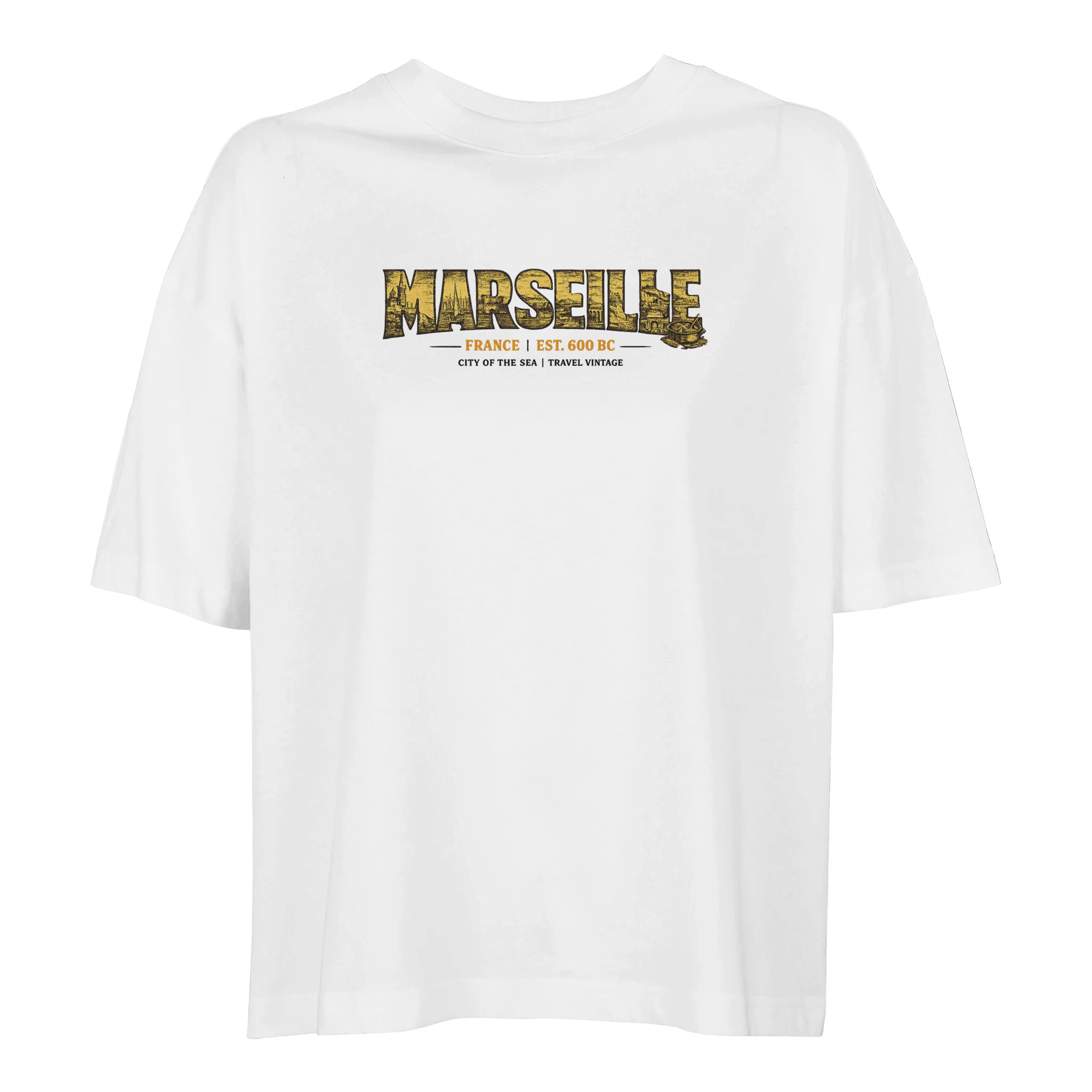 T-shirt Marseille femme ample coton bio conversion T-shirt Marseille femme ample coton bio conversion