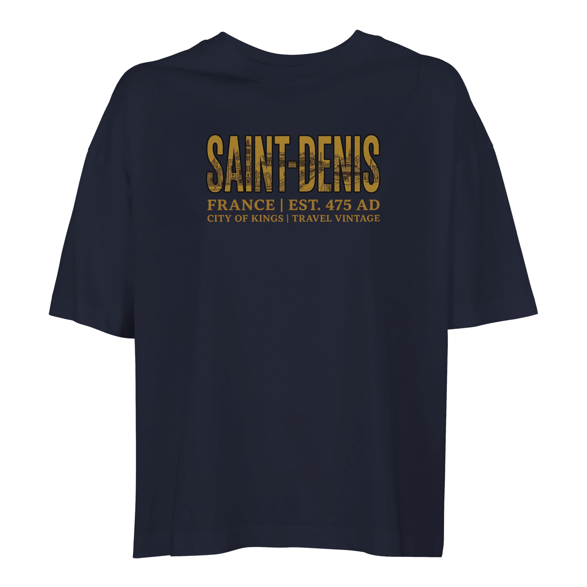 T-shirt Saint-Denis femme ample coton bio ville T-shirt Saint-Denis femme ample coton bio ville