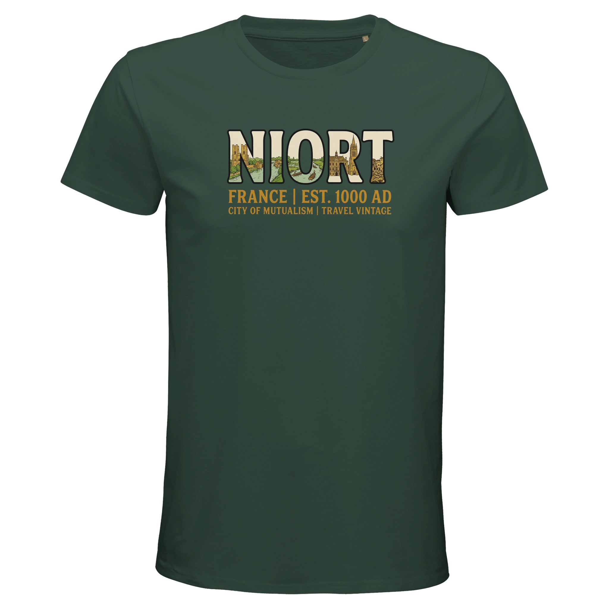 T-shirt Niort homme bio ajusté T-shirt Niort homme bio ajusté