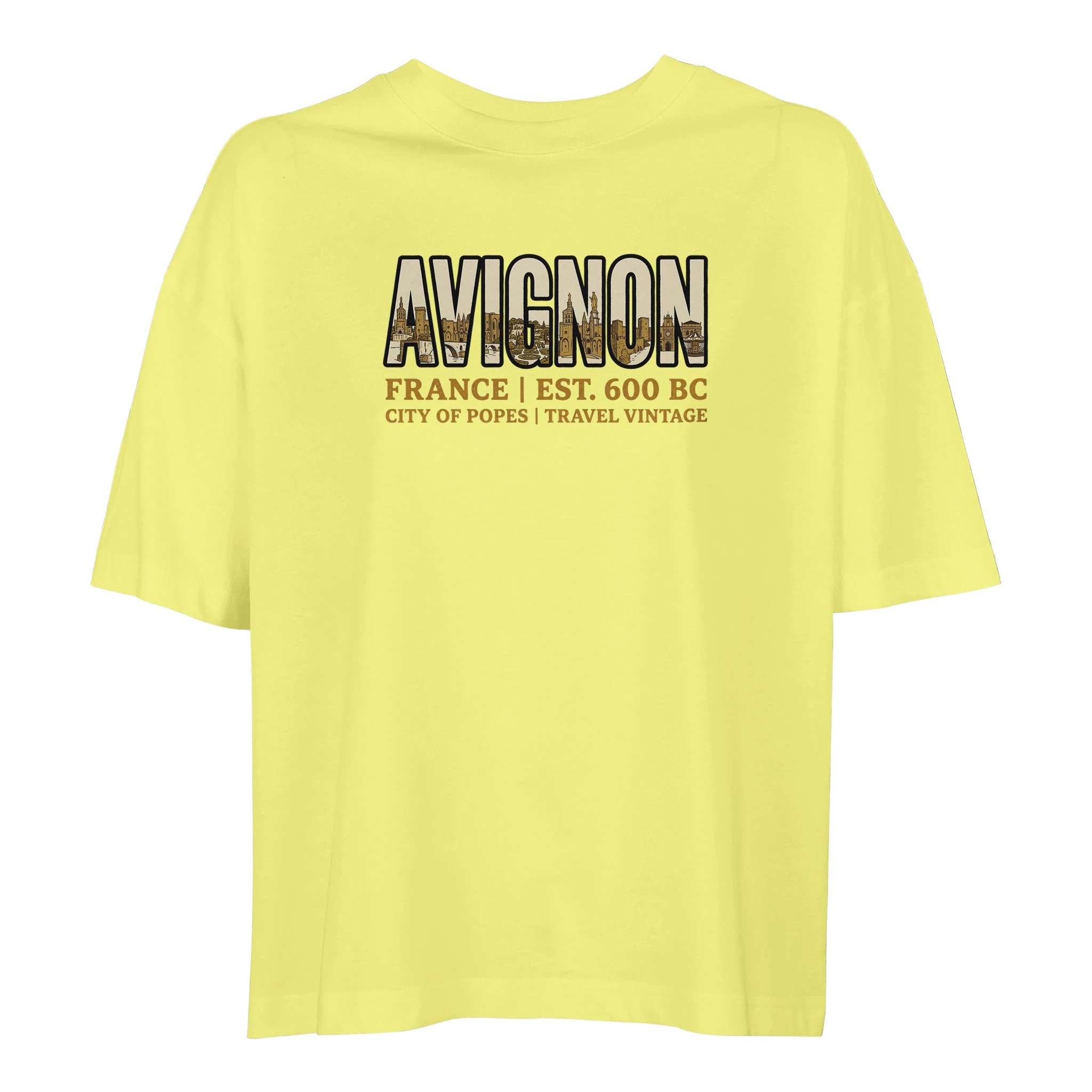 T-shirt Avignon femme ample coton bio ville T-shirt Avignon femme ample coton bio ville