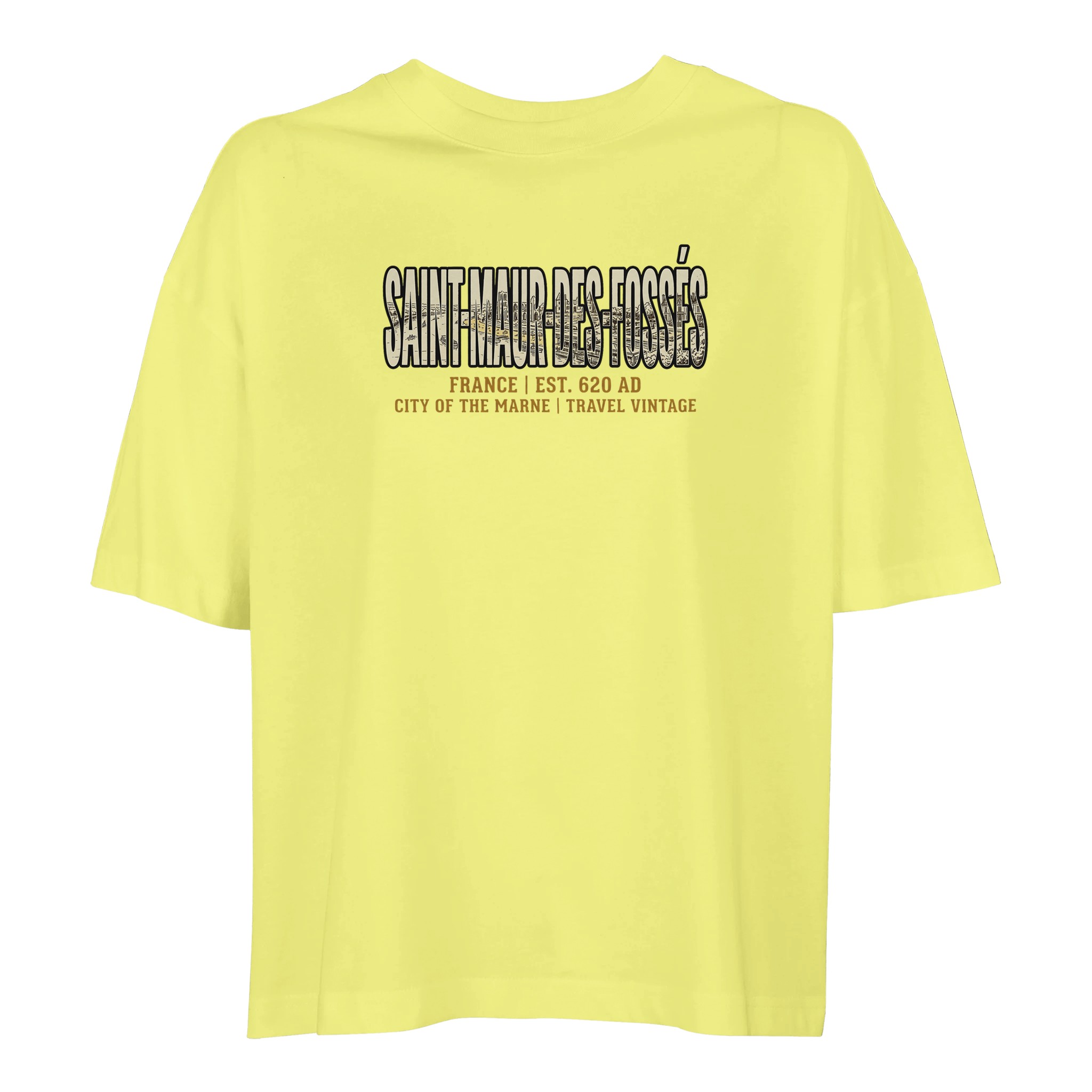 T-shirt Saint-Maur-des-Fossés femme ample coton bio T-shirt Saint-Maur-des-Fossés femme ample coton bio
