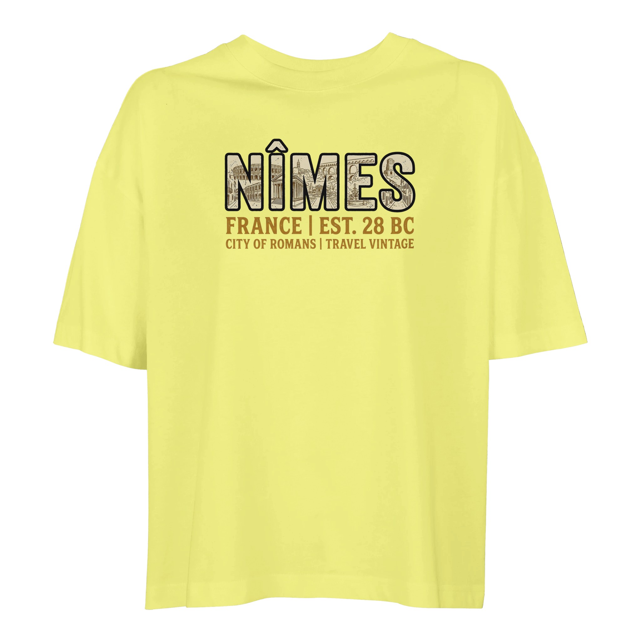 T-shirt Nîmes femme ample coton bio en conversion T-shirt Nîmes femme ample coton bio en conversion