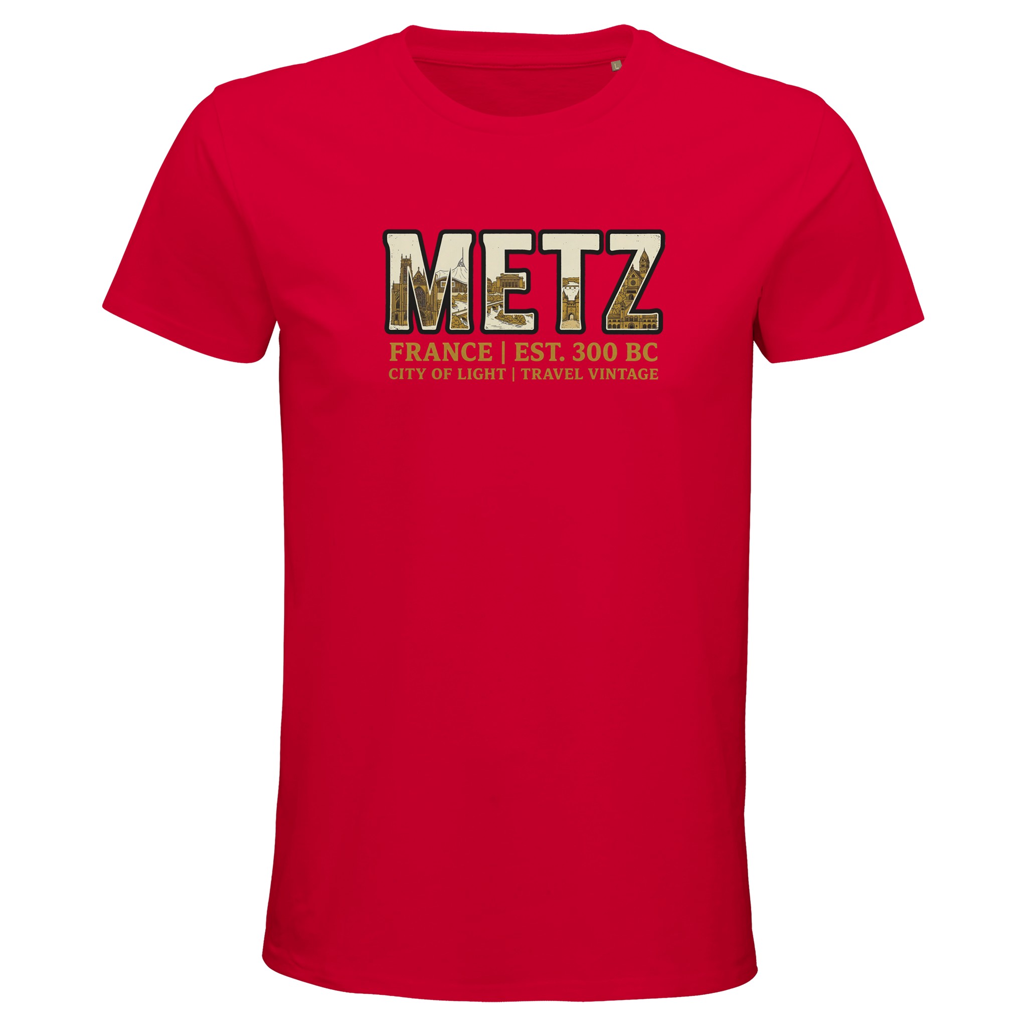 T-shirt Metz homme bio ajusté | Ville de Metz T-shirt Metz homme bio ajusté | Ville de Metz