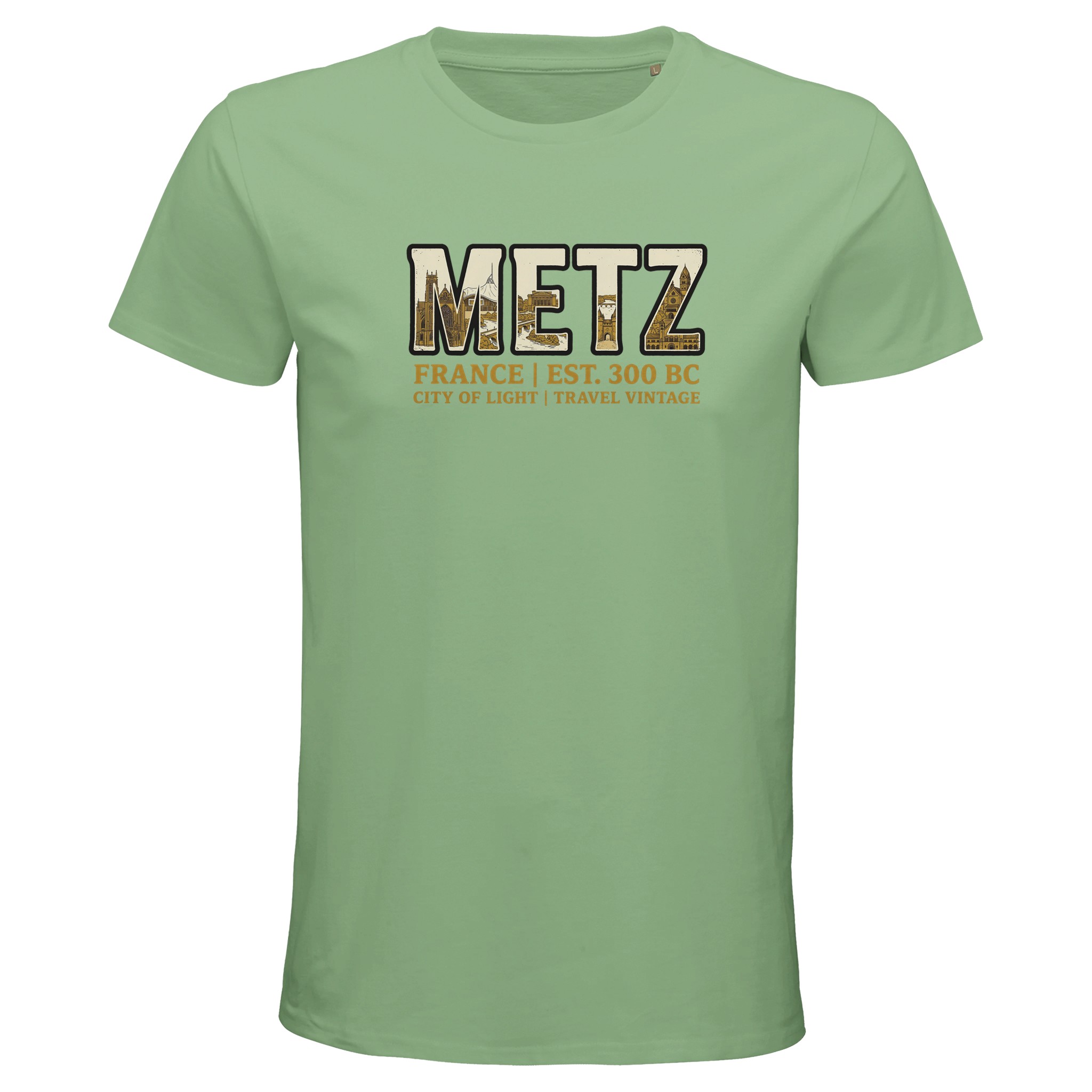 T-shirt Metz homme bio ajusté | Ville de Metz T-shirt Metz homme bio ajusté | Ville de Metz