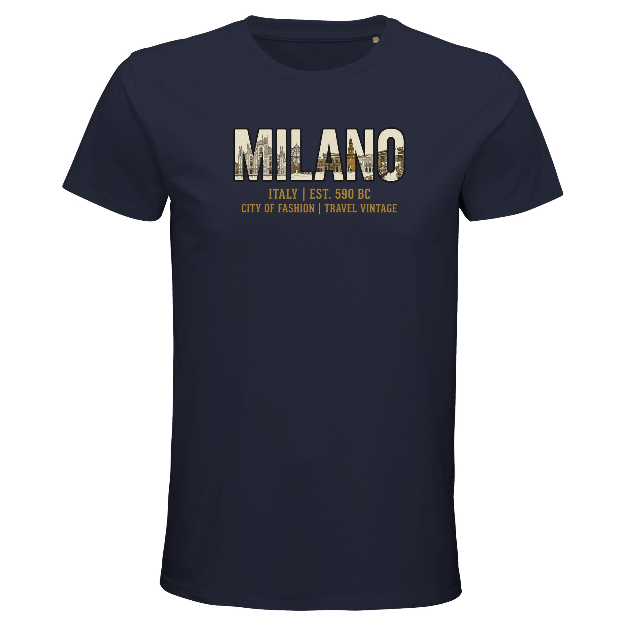 T-shirt Milan homme bio ajusté T-shirt Milan homme bio ajusté