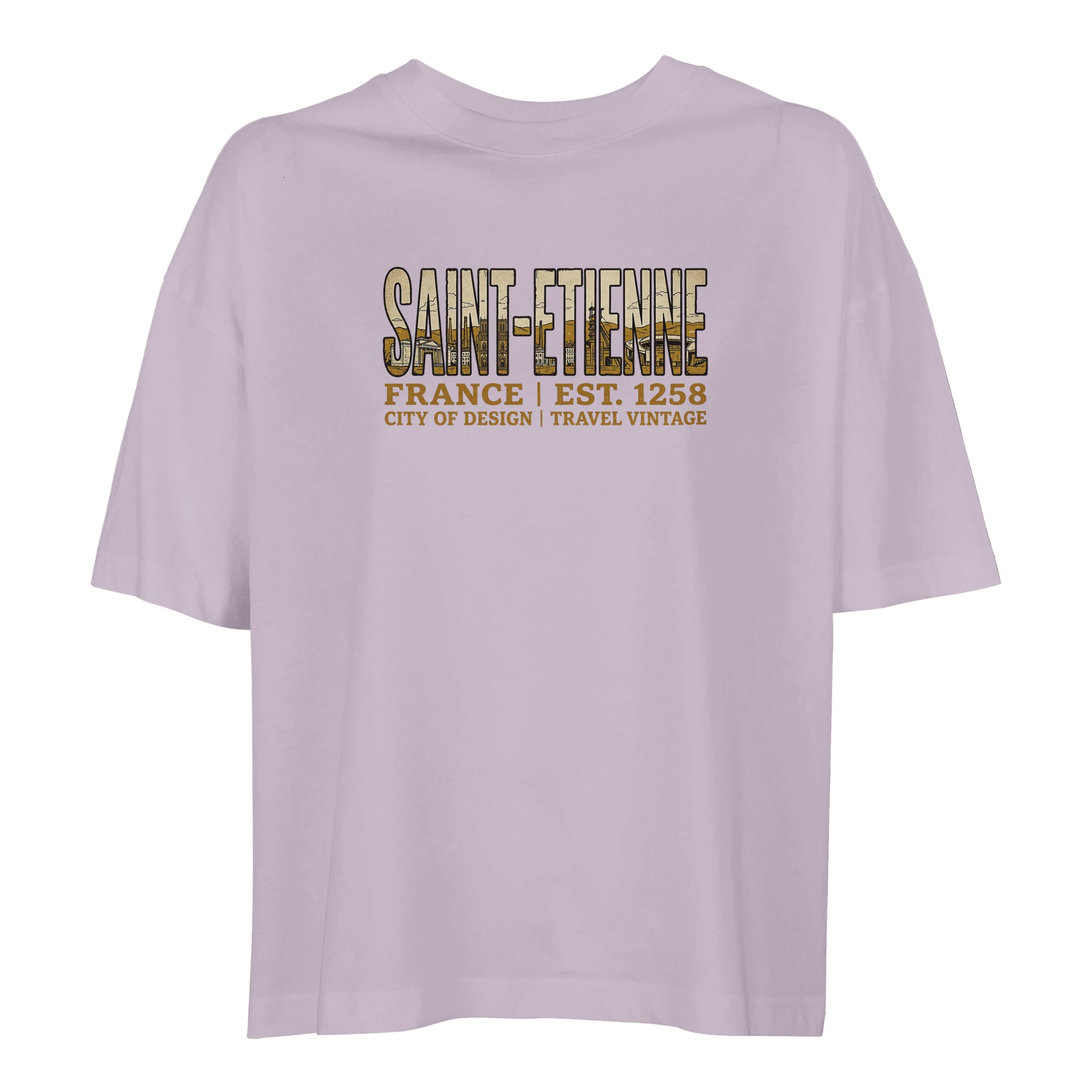 T-shirt Saint-Etienne femme ample coton bio T-shirt Saint-Etienne femme ample coton bio