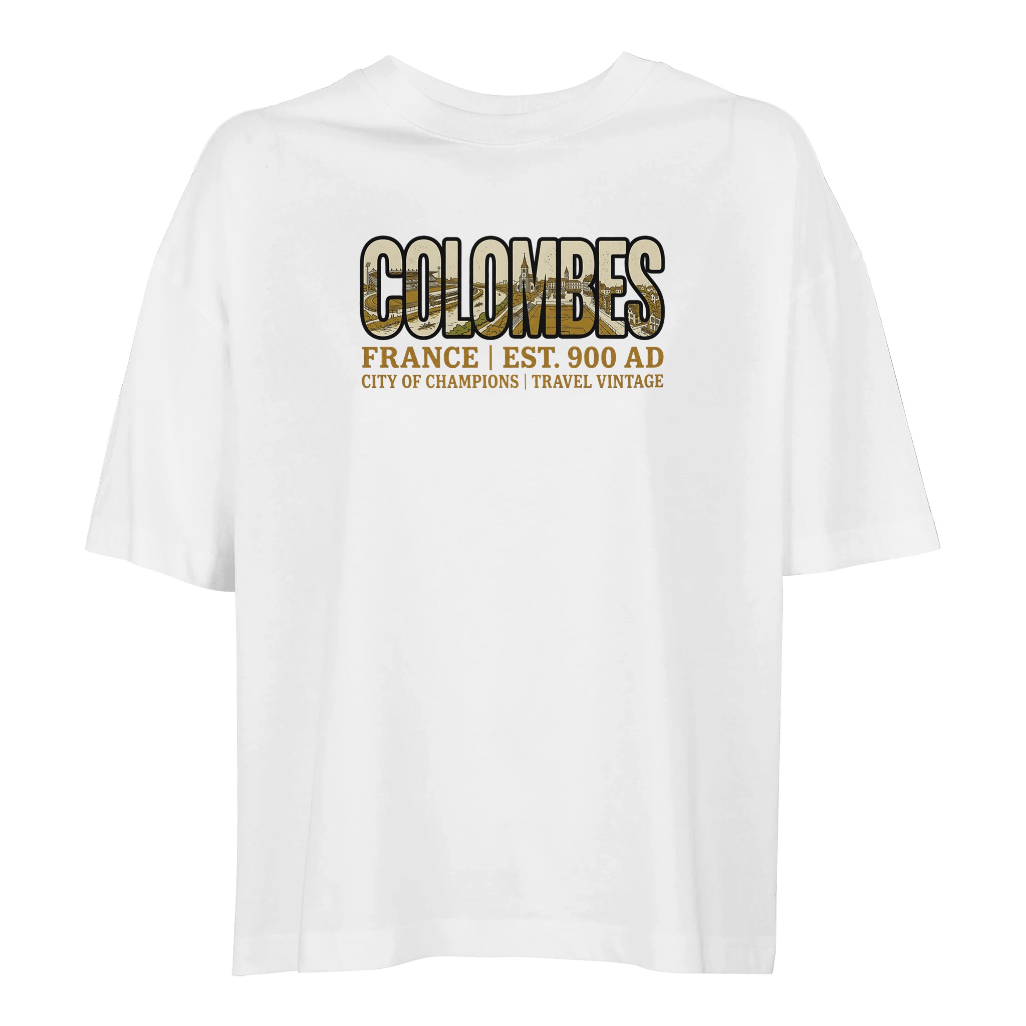 T-shirt Colombes femme ample coton bio ville T-shirt Colombes femme ample coton bio ville