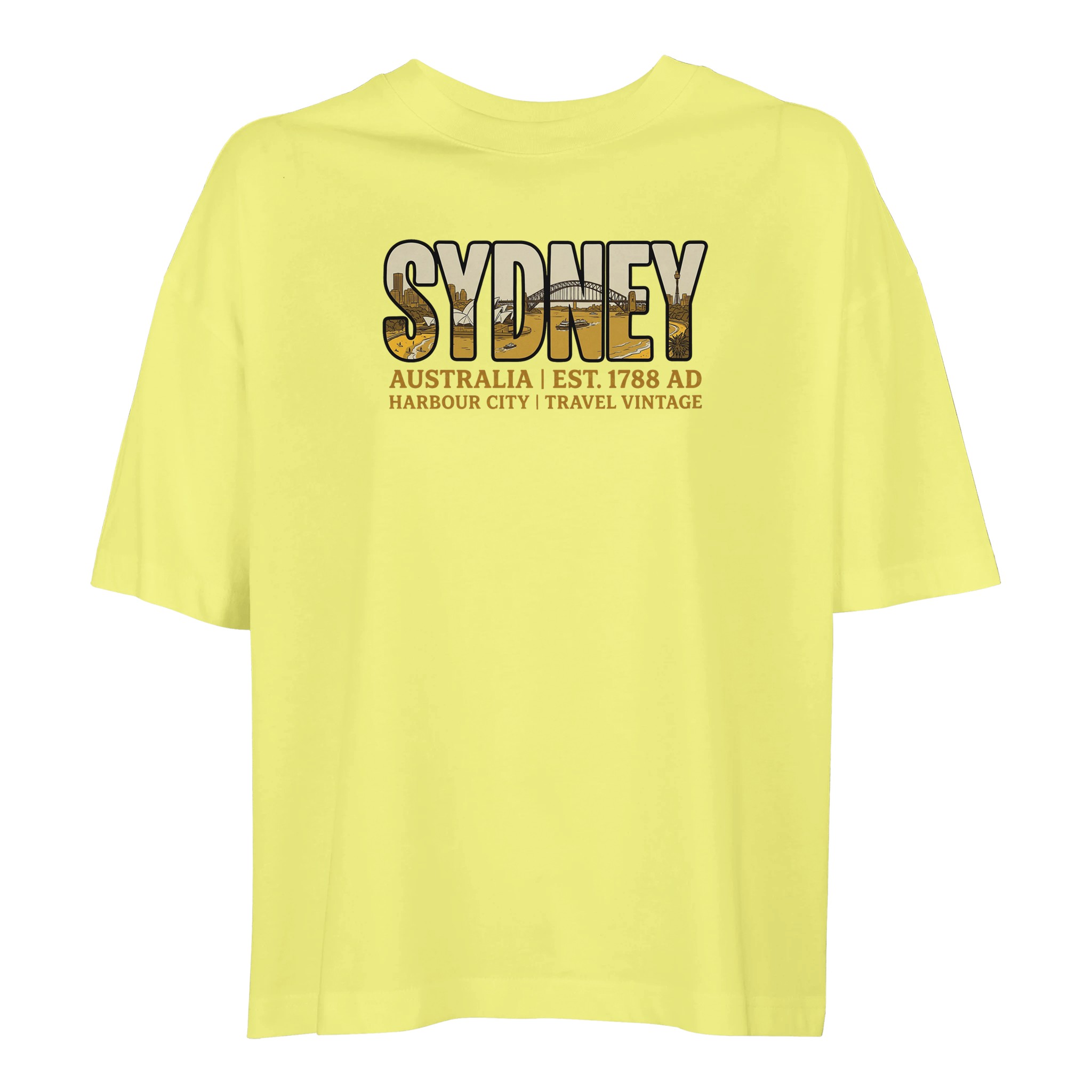 T-shirt Sydney femme ample coton bio conversion T-shirt Sydney femme ample coton bio conversion, coloris Jaune clair