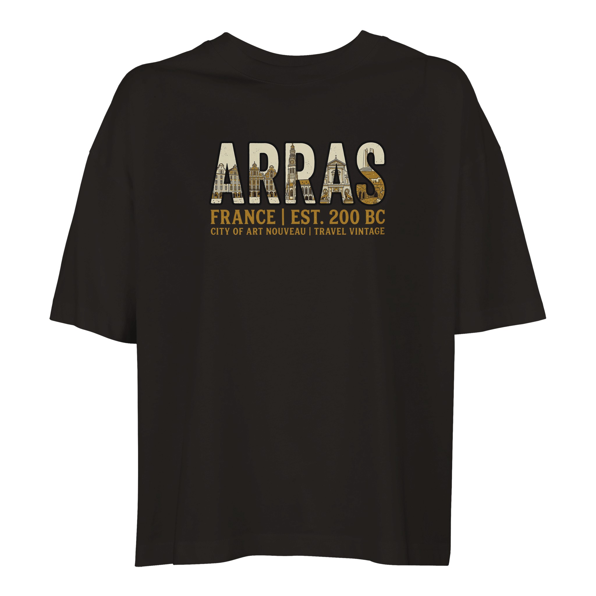 T-shirt Arras femme ample coton bio ville stylé T-shirt Arras femme ample coton bio ville stylé